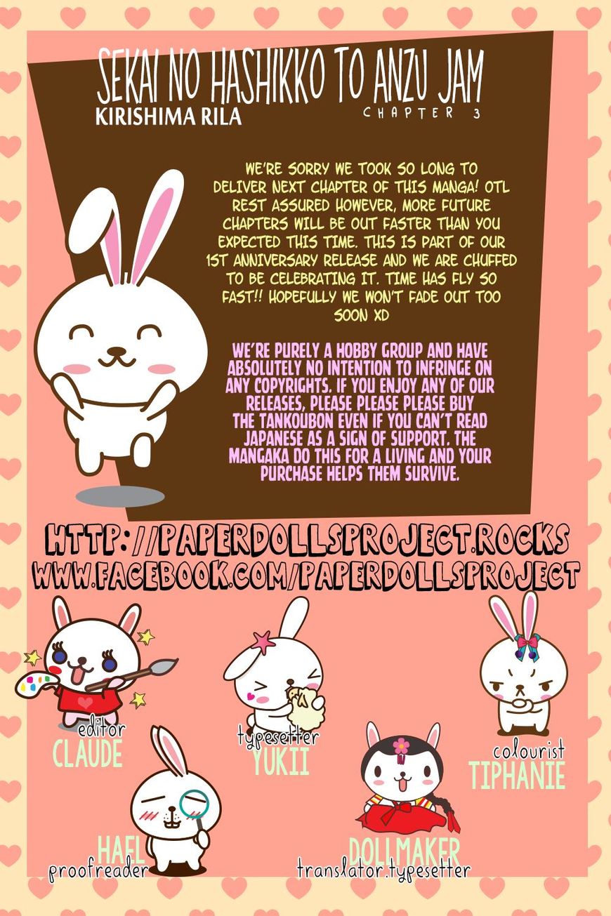 Sekai no Hashikko to Anzu Jam Chapter 3 page 2 - Chapter 3 : The "A" Note