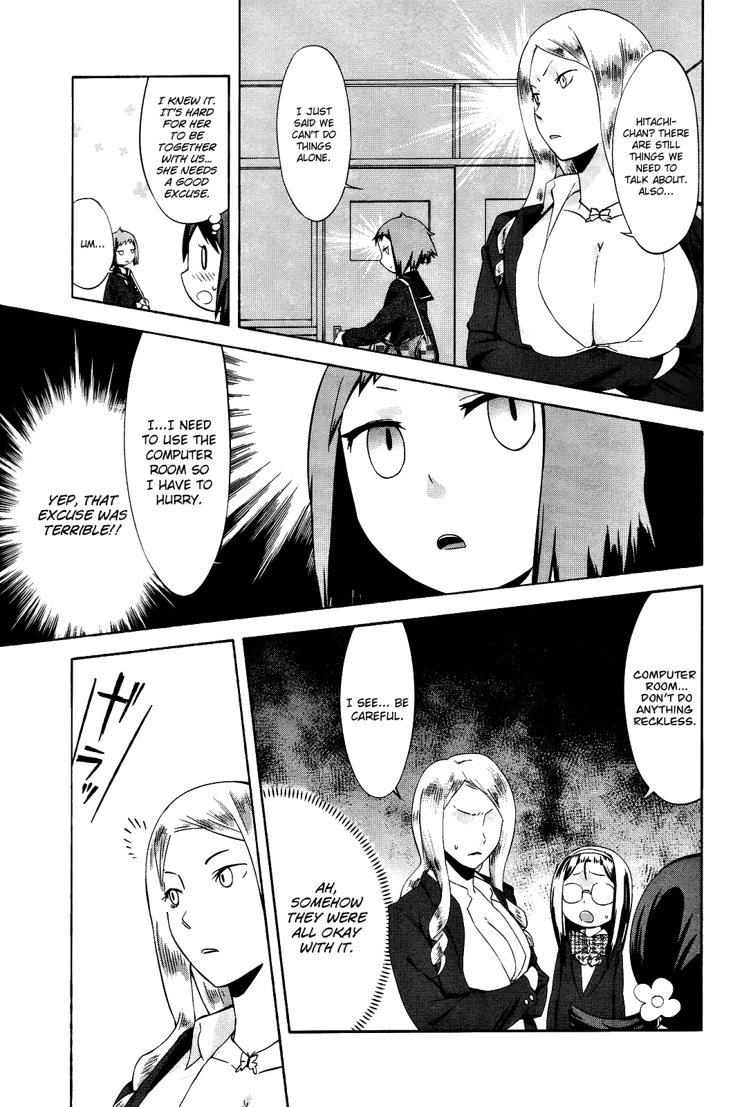 Sekai Seifuku Sekirara Jogakkan Chapter 17 page 5 - Chapter 17: Internal Strife Increase