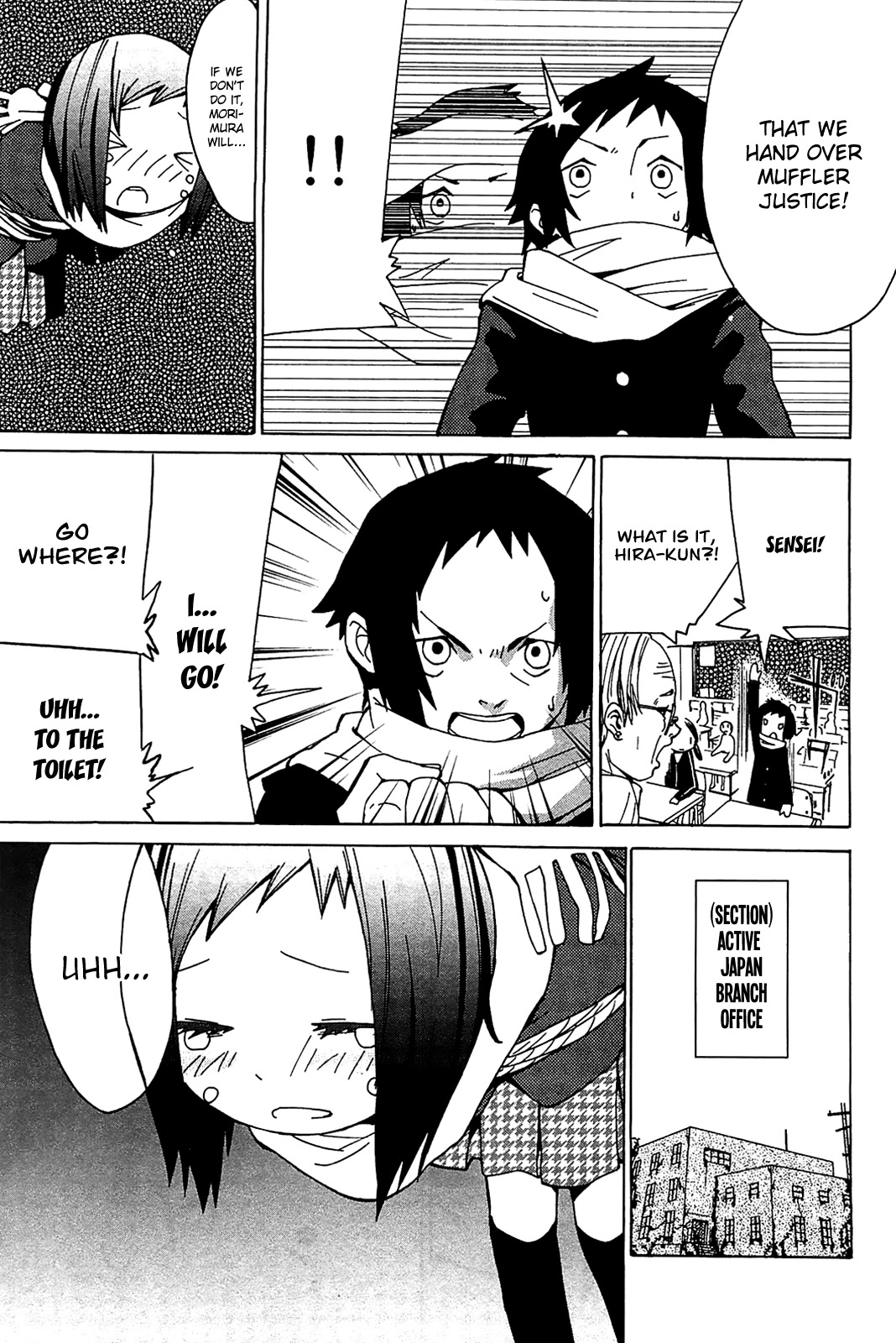 Sekai Seifuku Sekirara Jogakkan Chapter 24.1 page 8 - Chapter 24.1: Oneshot: Mask of Righteousness: Muffler Justice