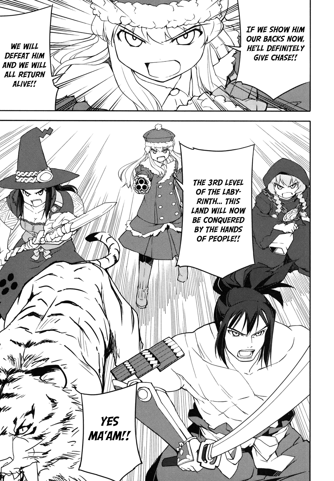 Sekaiju no Meikyuu II ~Rikka no Shoujo~ Chapter 12 page 37 - Chapter 12: Surrounded In Snow [Final]