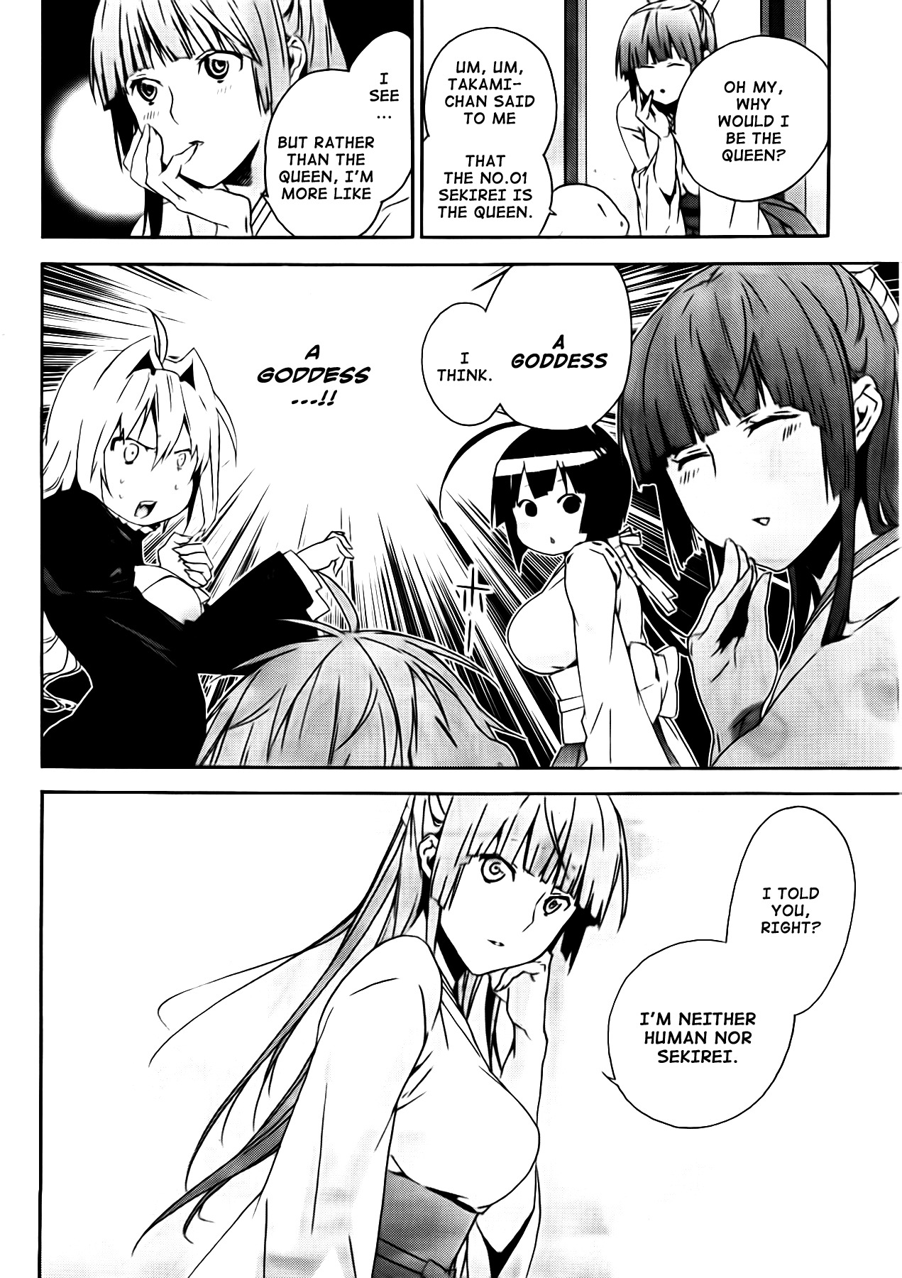 Sekirei Chapter 111 page 14 - Chapter 111 : The White Winged Pledge