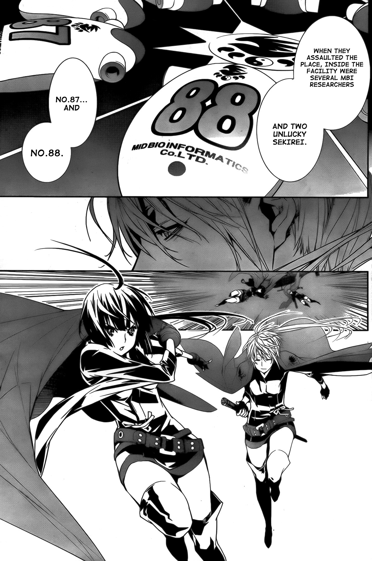 Sekirei Chapter 144 page 3 - Chapter 144 : Bloodstainded Wings