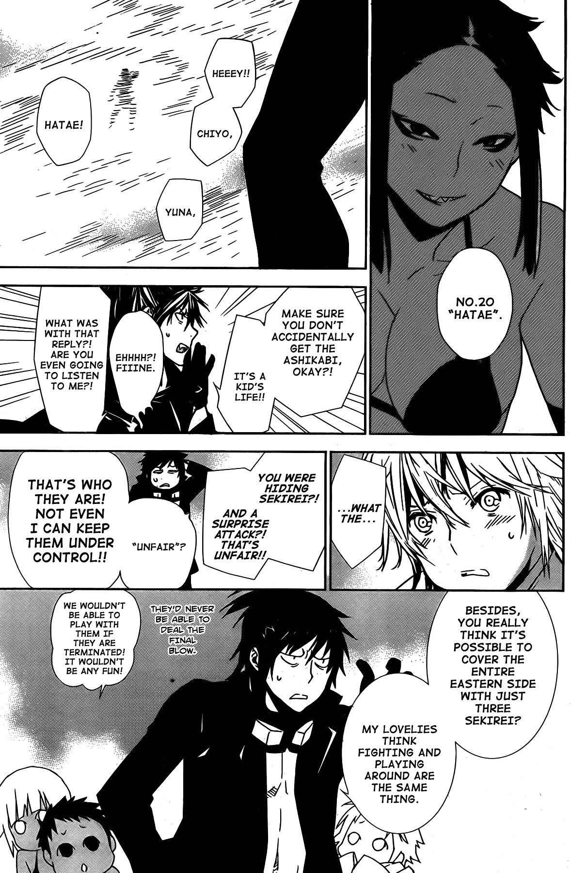 Sekirei Chapter 152 page 13 - Chapter 152 : Hidden Ball Trick
