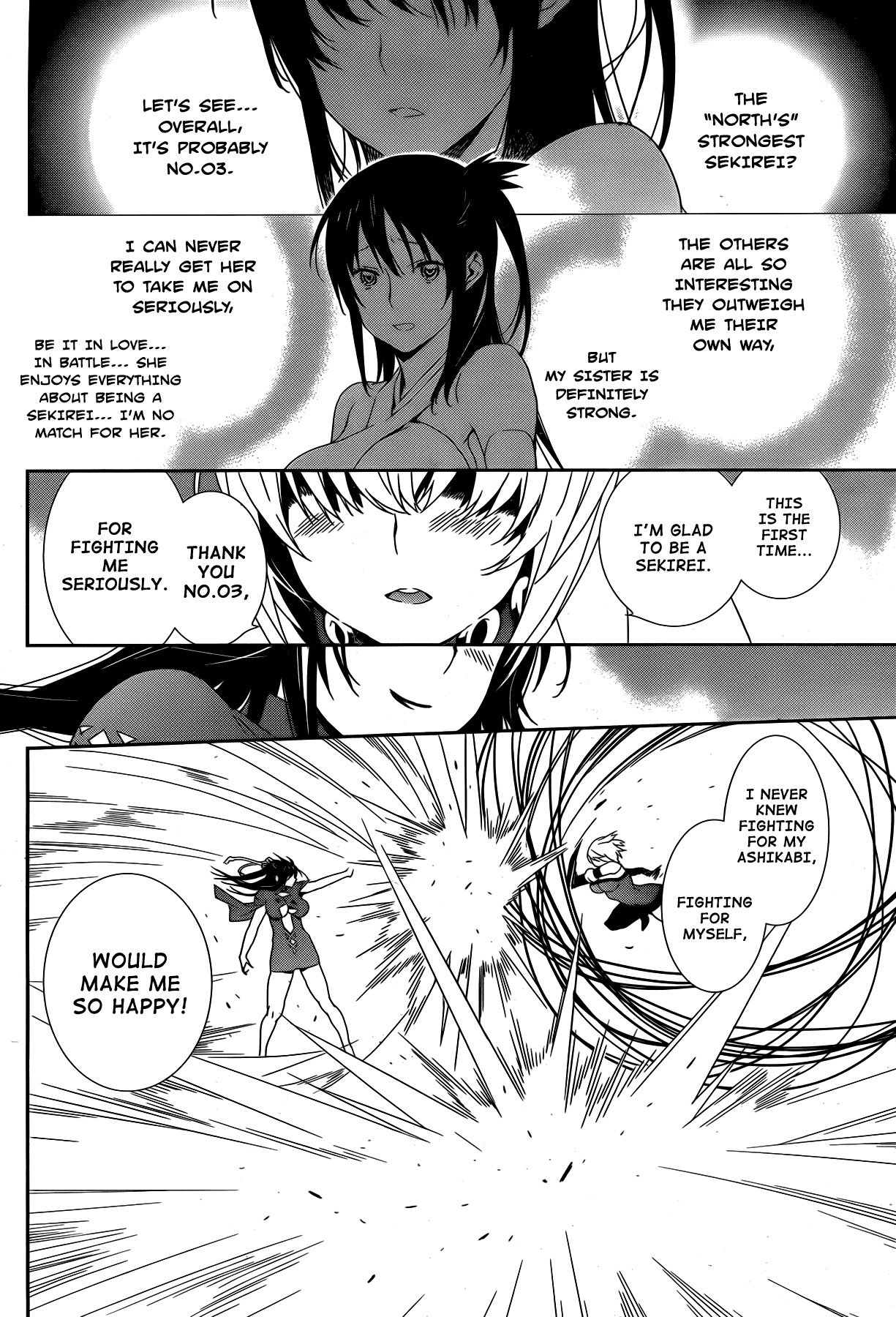 Sekirei Chapter 158 page 14 - Chapter 158 : The Outcome of A Serious Battle