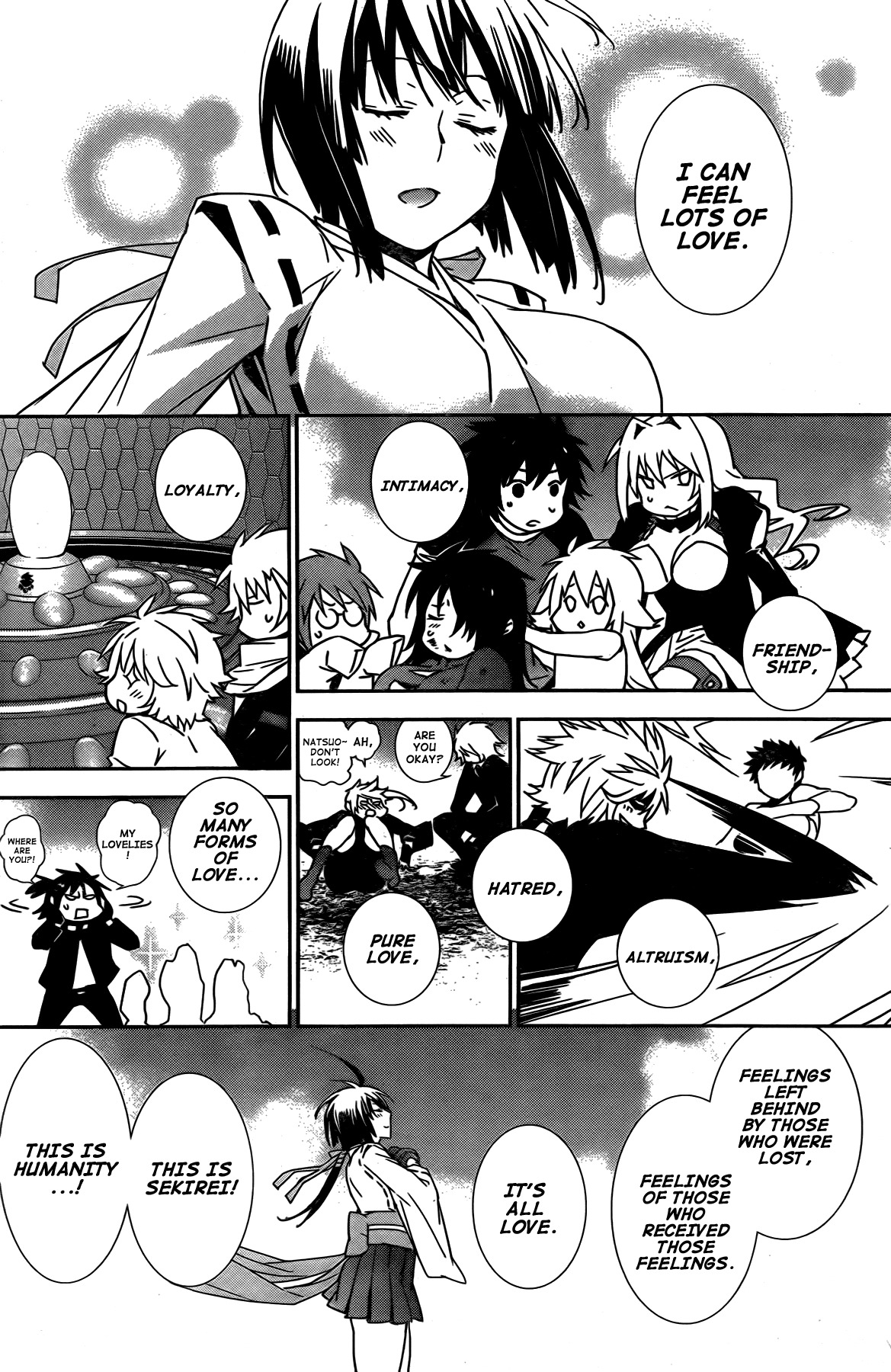 Sekirei Chapter 160 page 12 - Chapter 160 : People Become People Through Knowing Each Other, Sekirei Become Sekirei Through Knowing Love