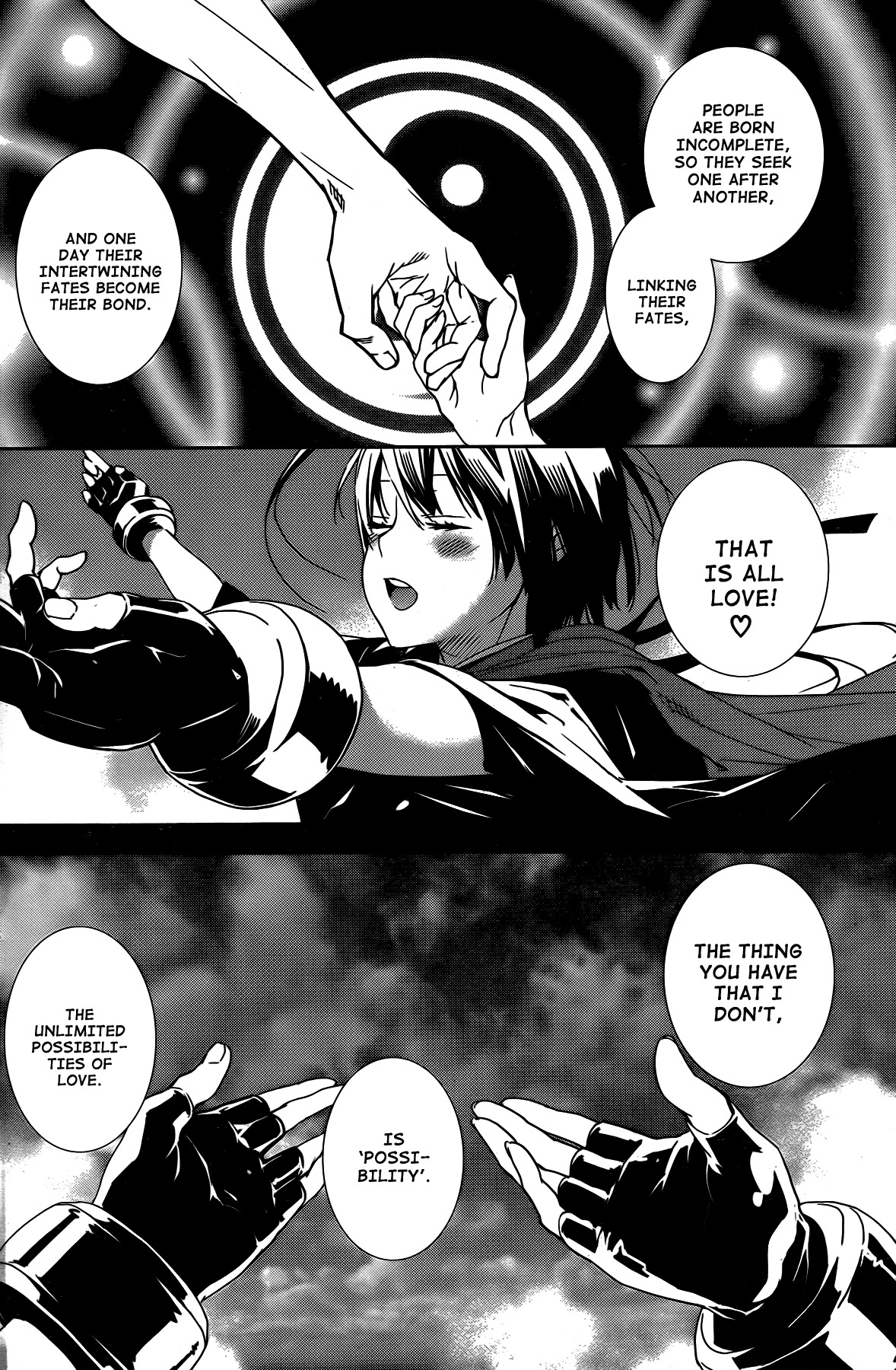 Sekirei Chapter 160 page 4 - Chapter 160 : People Become People Through Knowing Each Other, Sekirei Become Sekirei Through Knowing Love