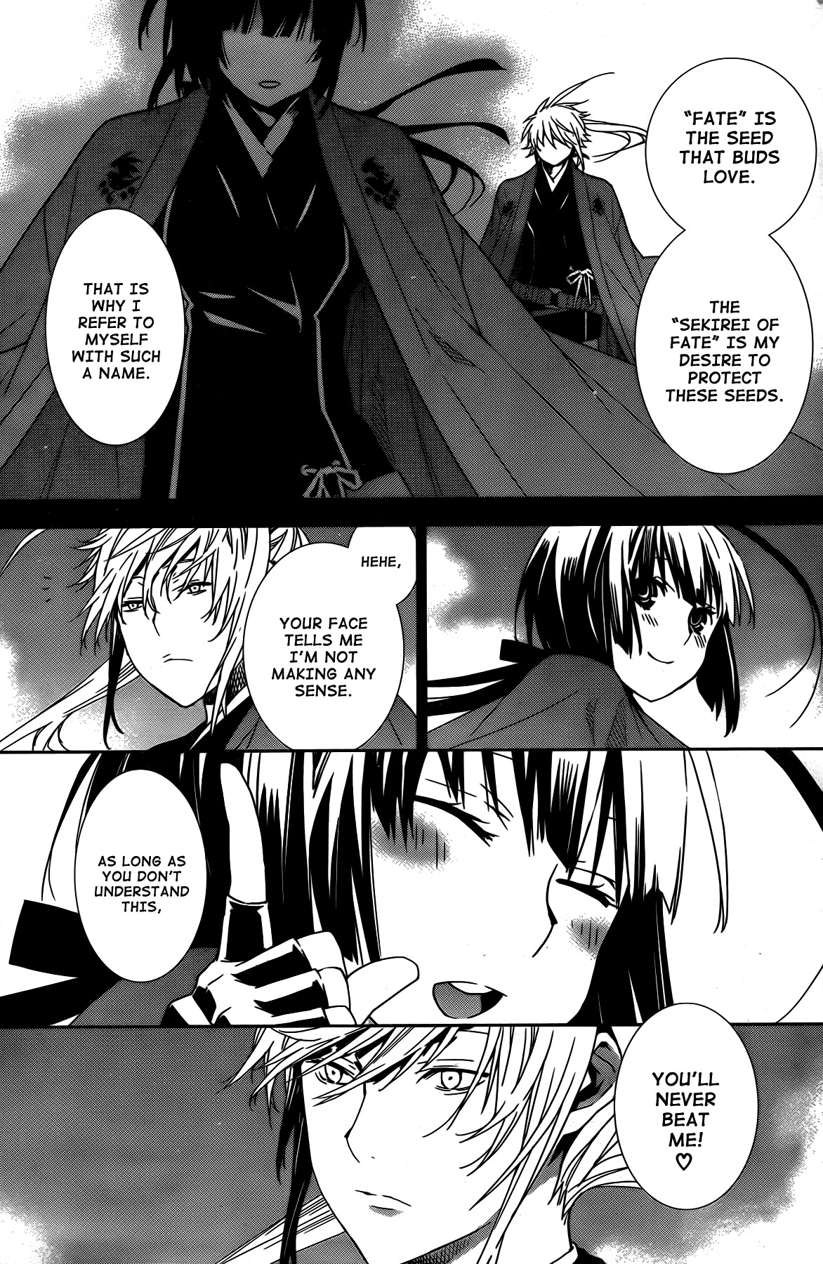 Sekirei Chapter 160 page 5 - Chapter 160 : People Become People Through Knowing Each Other, Sekirei Become Sekirei Through Knowing Love