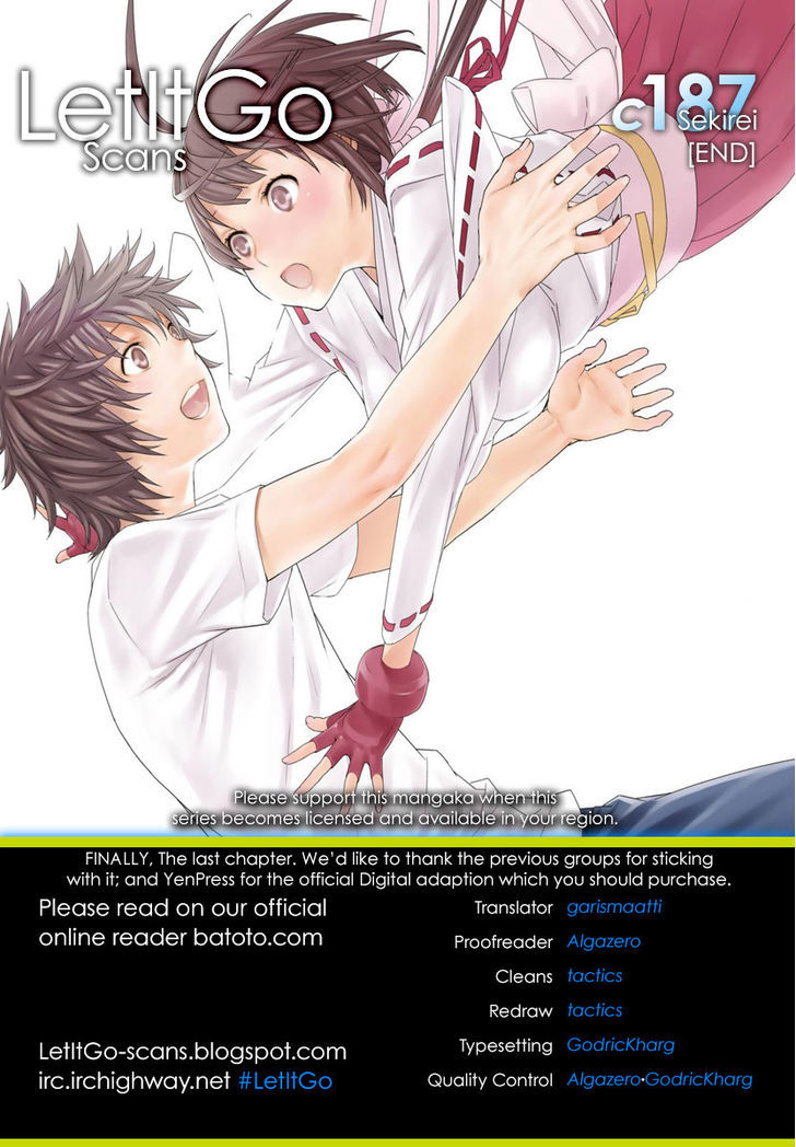 Sekirei Chapter 187 page 1 - Chapter 187 : Living On With You Guys. [END]
