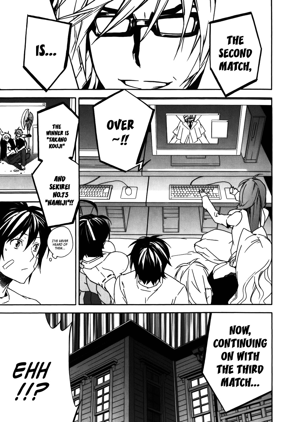 Sekirei Chapter 80 page 9 - Chapter 80 : The Second Match