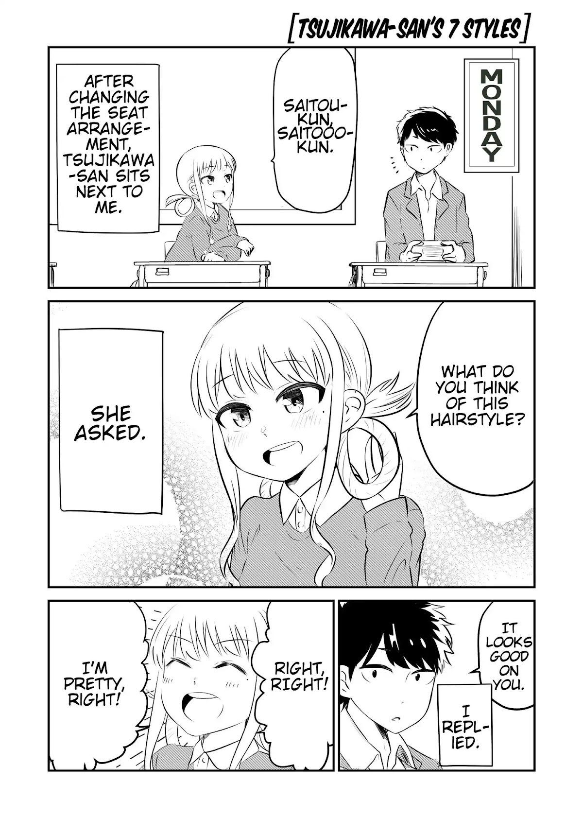 Sekizui Hikinuki no Kei Omnibus Chapter 1 page 1 - Chapter 1: Tsujikawa-san's 7 Styles