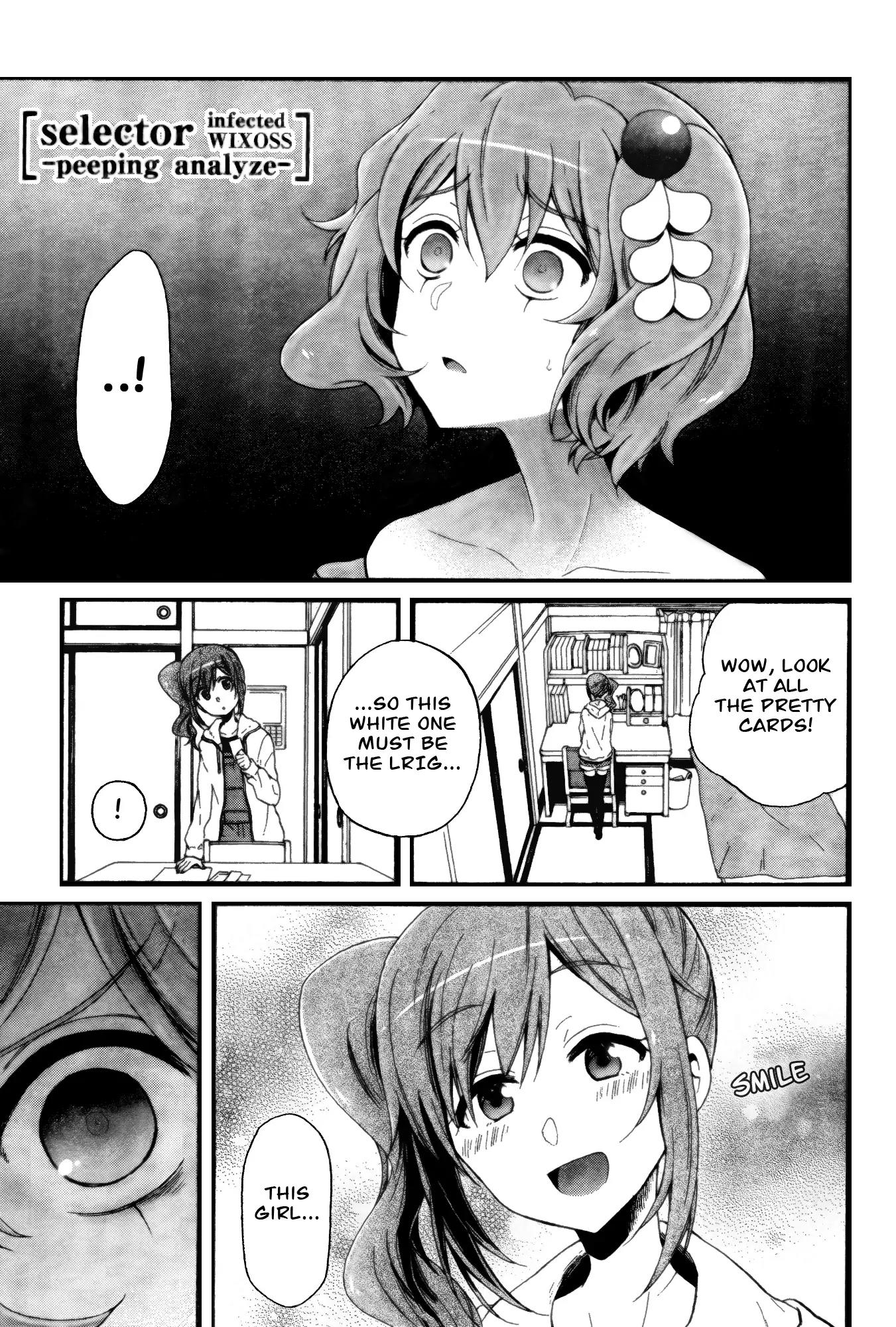 Selector Infected WIXOSS - Peeping Analyze Chapter 6 page 1 - Chapter 6: thawing