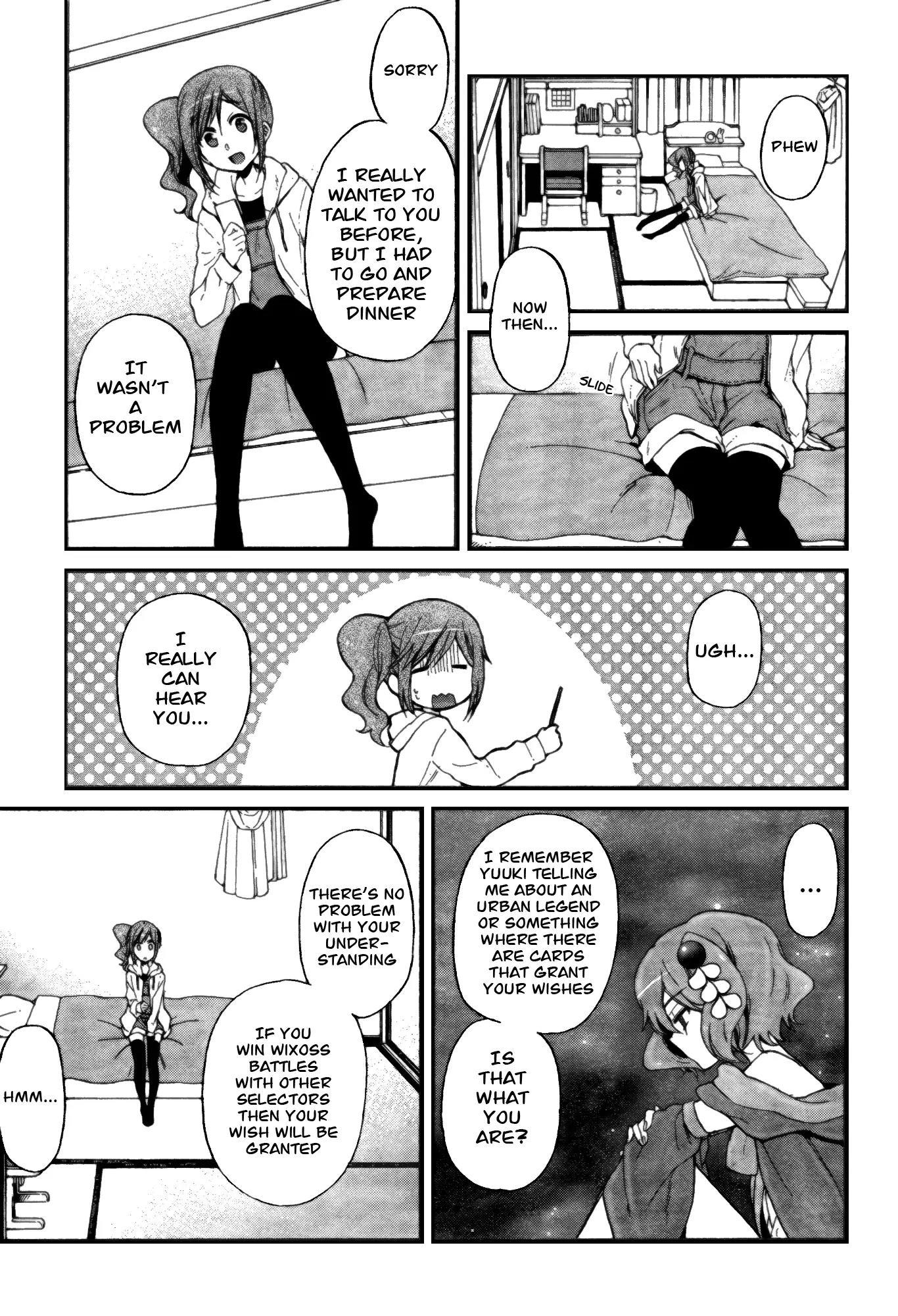 Selector Infected WIXOSS - Peeping Analyze Chapter 6 page 7 - Chapter 6: thawing