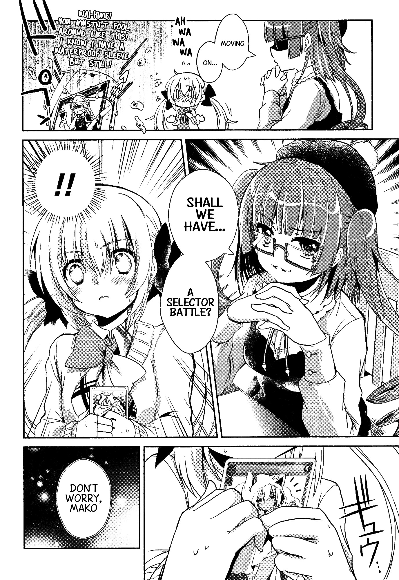 Selector Infected WIXOSS - Re/verse Chapter 3 page 8 - Chapter 3 : This Slash is Crimson