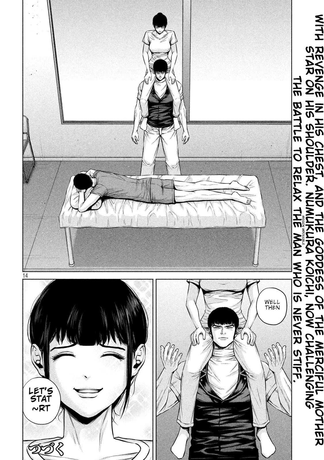 Send My Regards to Kenshiro Chapter 13 page 14 - Chapter 13: Mission Impossible
