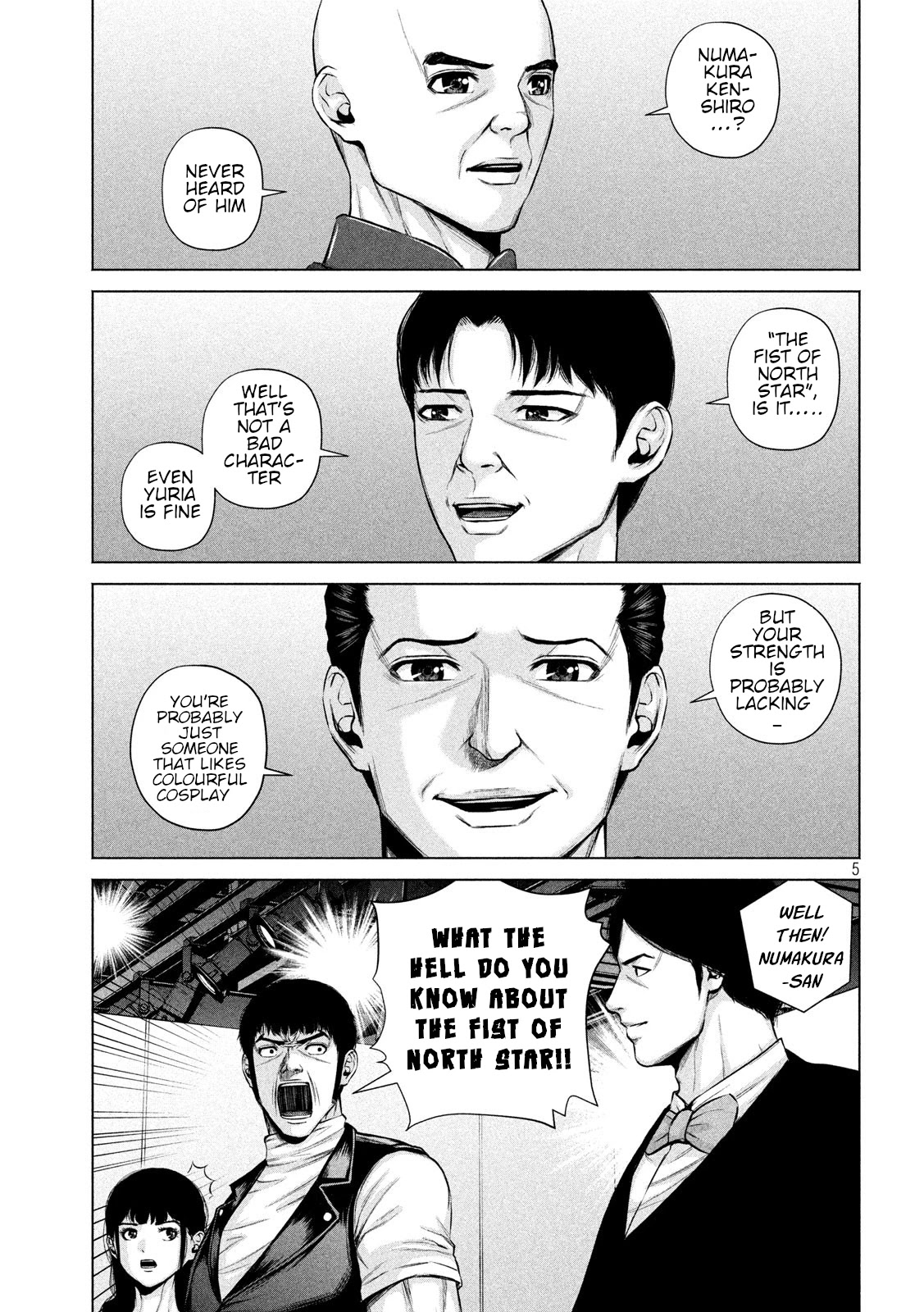 Send My Regards to Kenshiro Chapter 16 page 5 - Chapter 16: You're Already Stiff