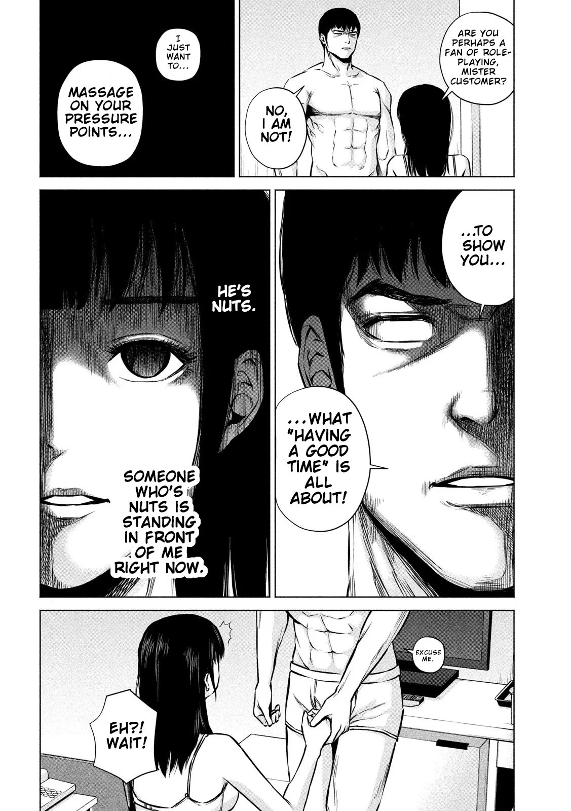 Send My Regards to Kenshiro Chapter 2 page 10 - Chapter 2: The Happy Room