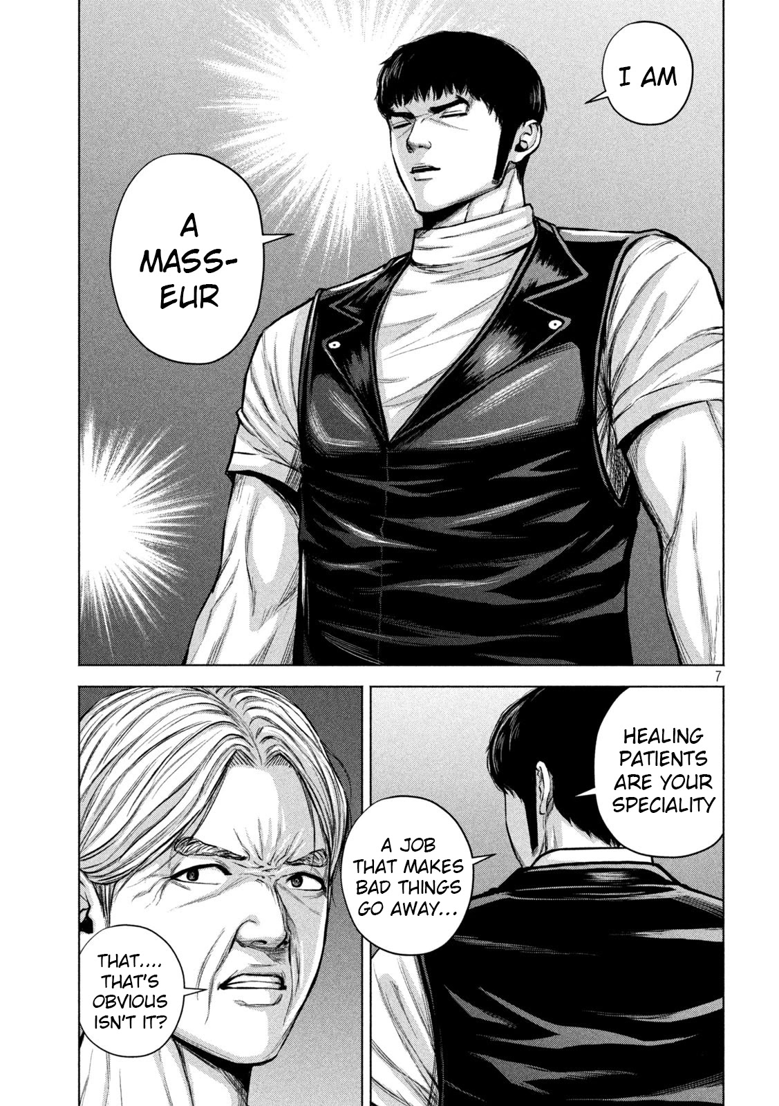 Send My Regards to Kenshiro Chapter 29 page 7 - Chapter 29: Acupressure Detective