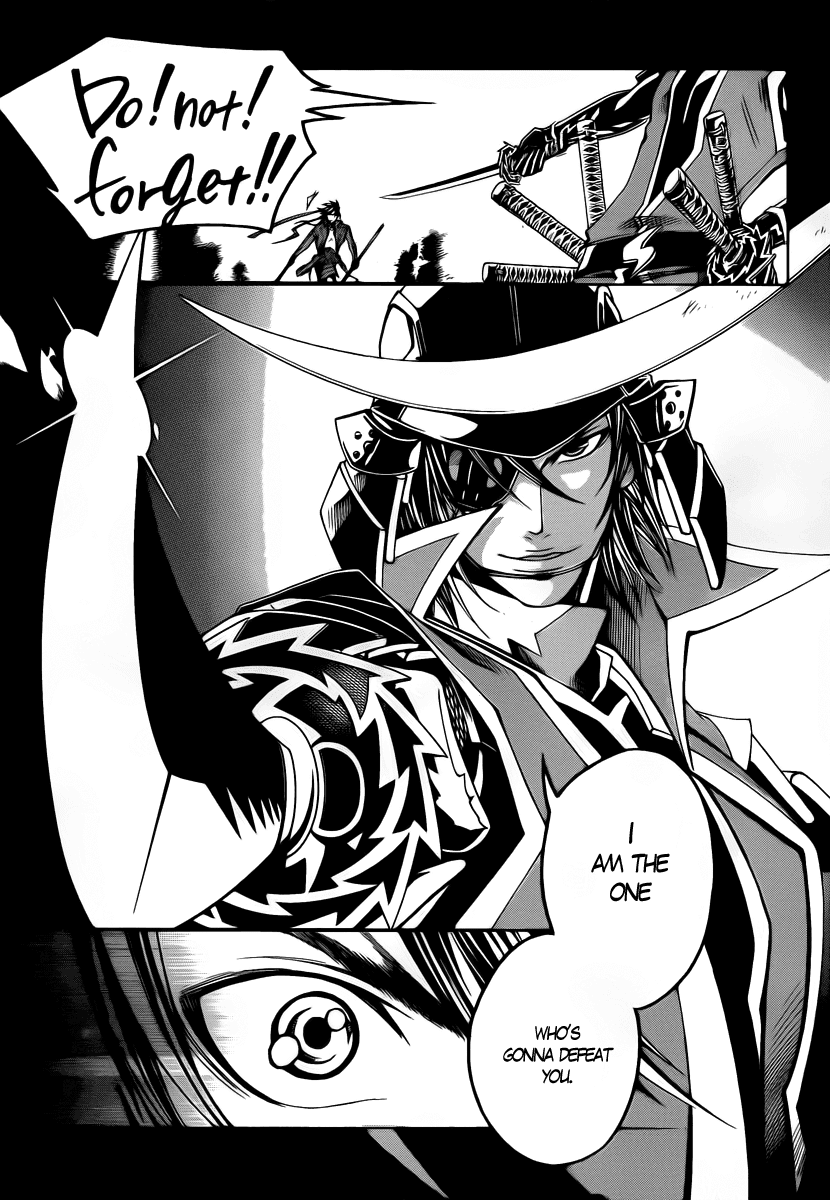 Sengoku Basara 3 - Roar of Dragon Chapter 4.2 page 35 - Chapter 4 v2 : The Azure Lightning, The Crimson Flame