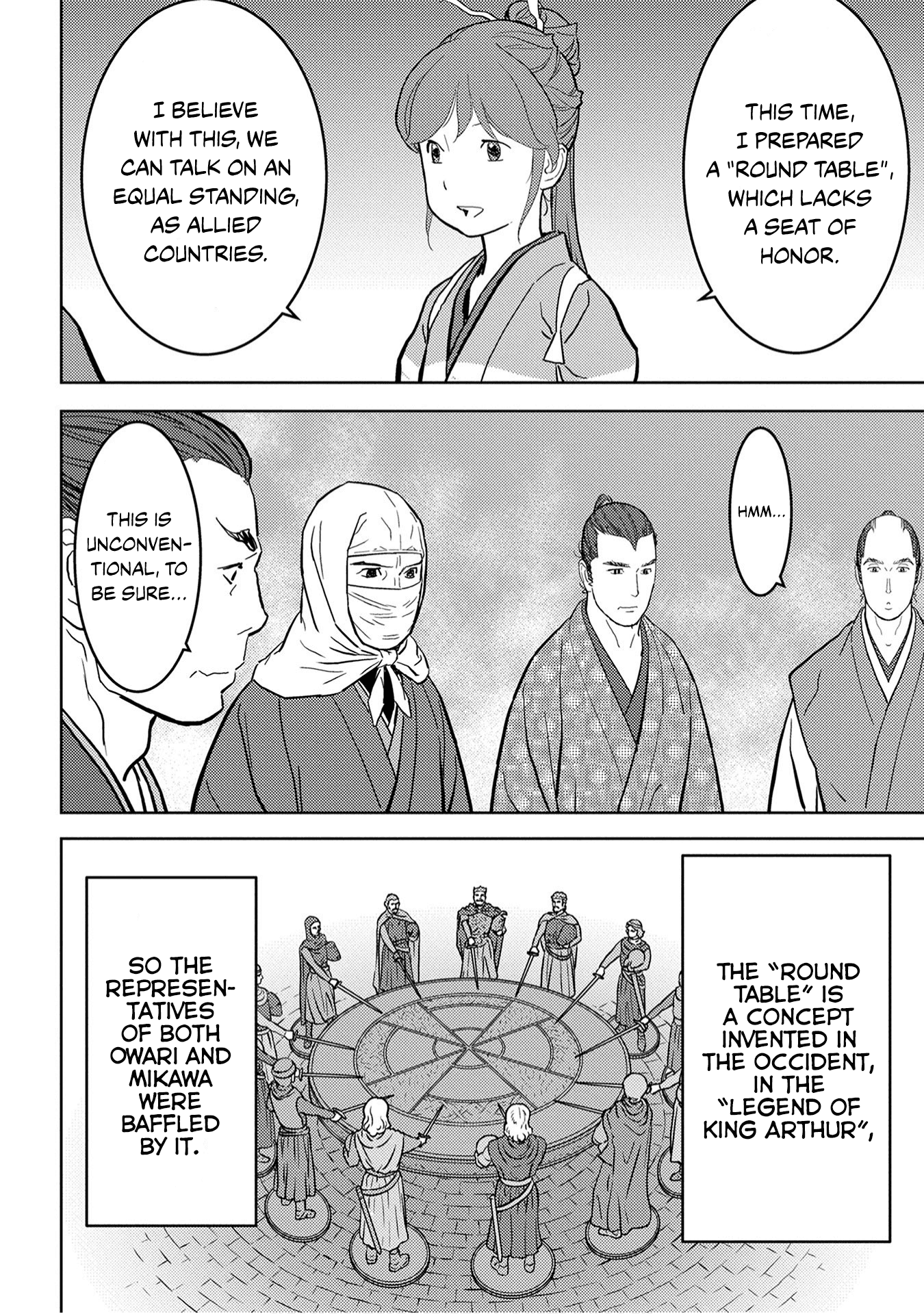 Sengoku Komachi Kurou Tan! Chapter 21 page 15 - Chapter 21: Round Table