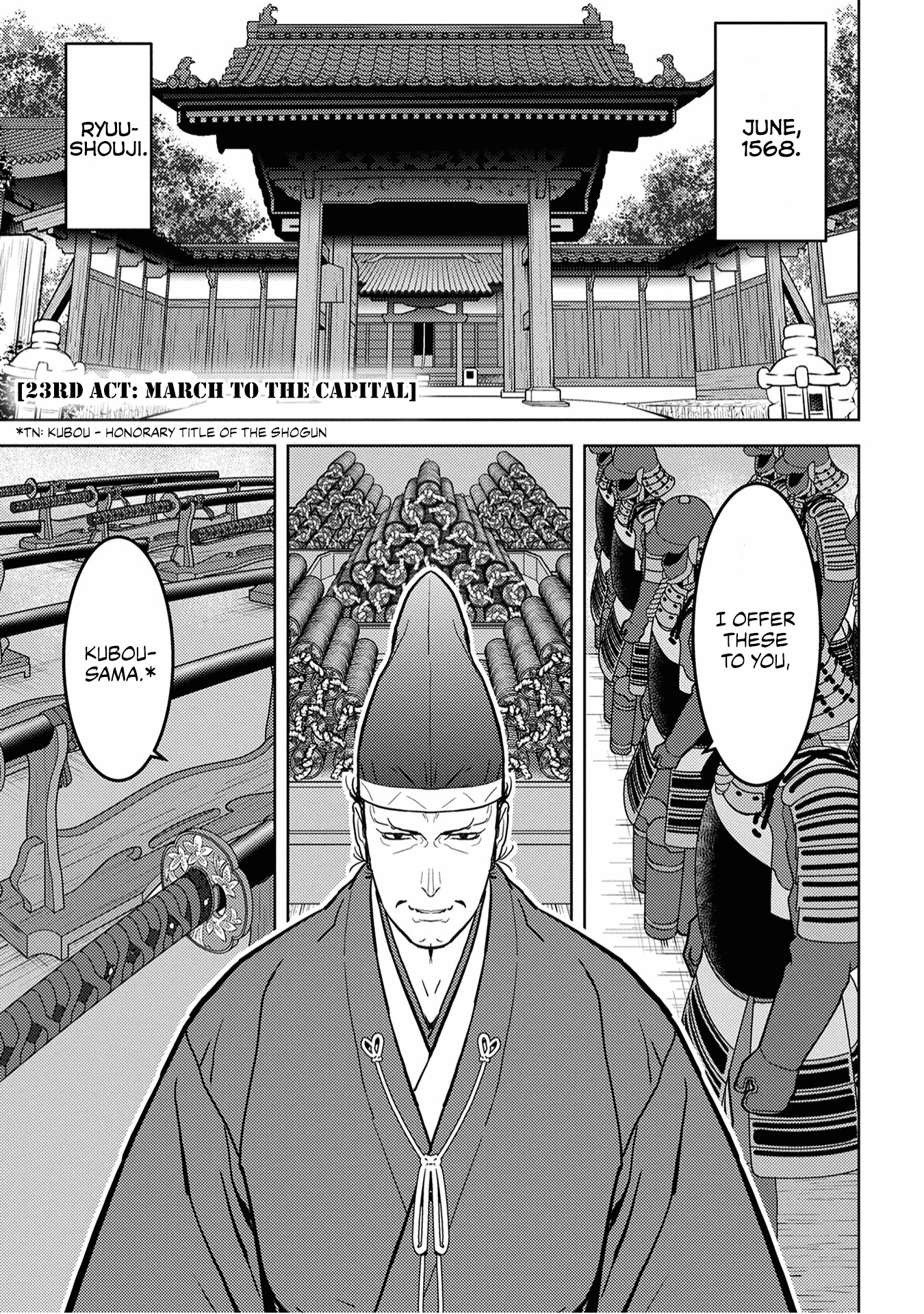 Sengoku Komachi Kurou Tan! Chapter 23 page 2 - Chapter 23: March to The Capital