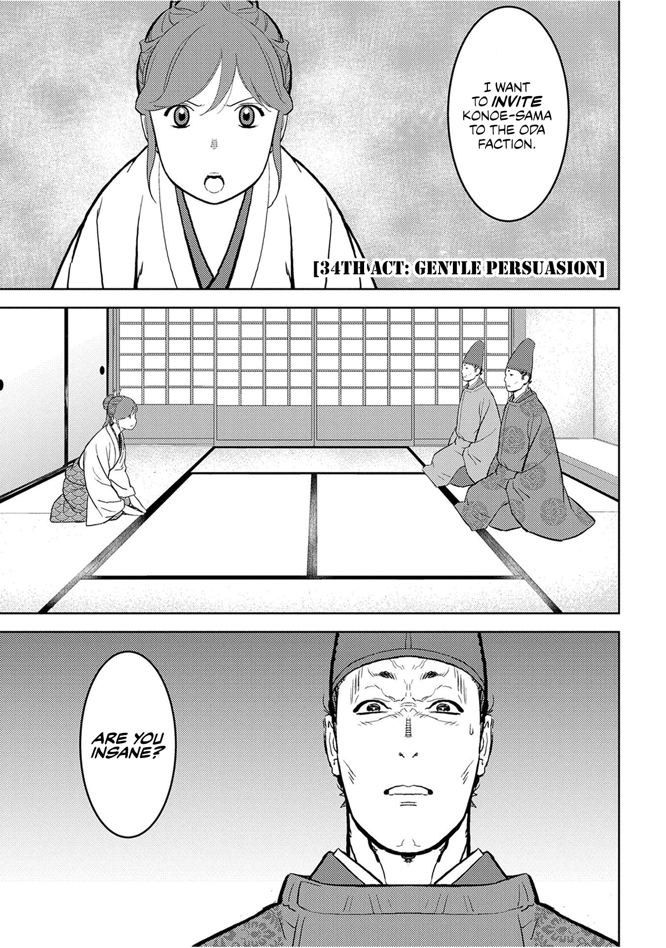 Sengoku Komachi Kurou Tan! Chapter 34 page 2 - Chapter 34: Gentle Persuasion