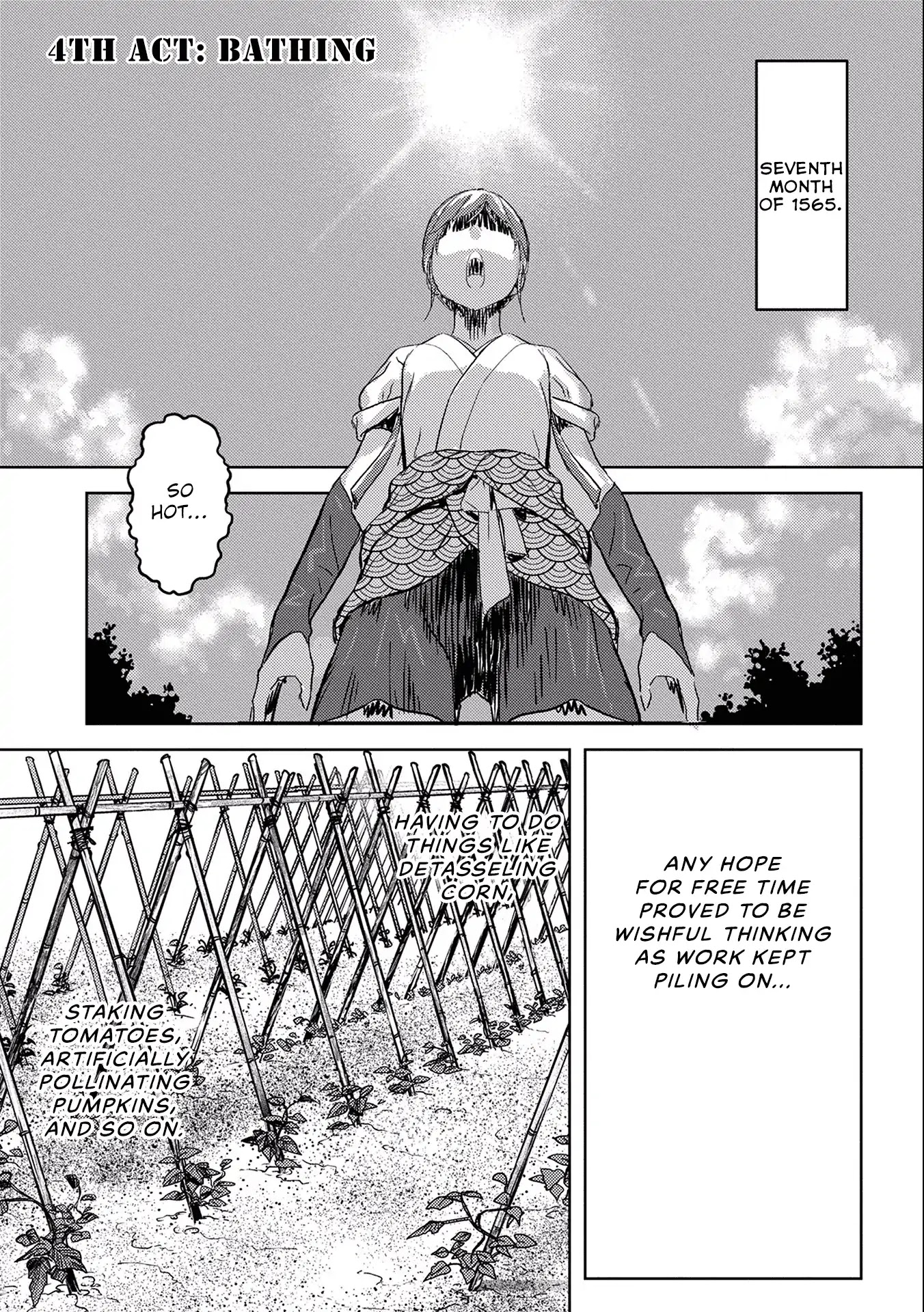 Sengoku Komachi Kurou Tan! Chapter 4 page 2 - Chapter 4: Bathing