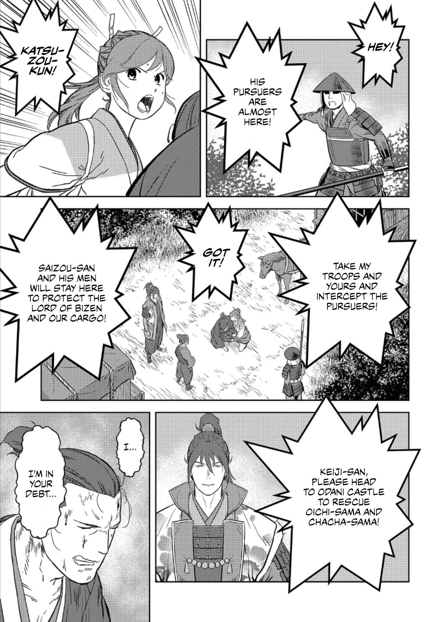 Sengoku Komachi Kurou Tan! Chapter 43 page 18 - Chapter 43: Revolt
