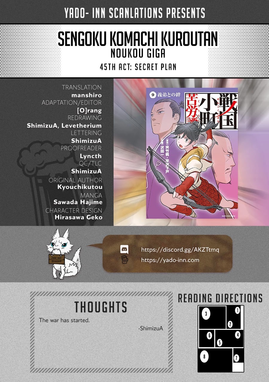 Sengoku Komachi Kurou Tan! Chapter 45 page 1 - Chapter 45: Secret Plan