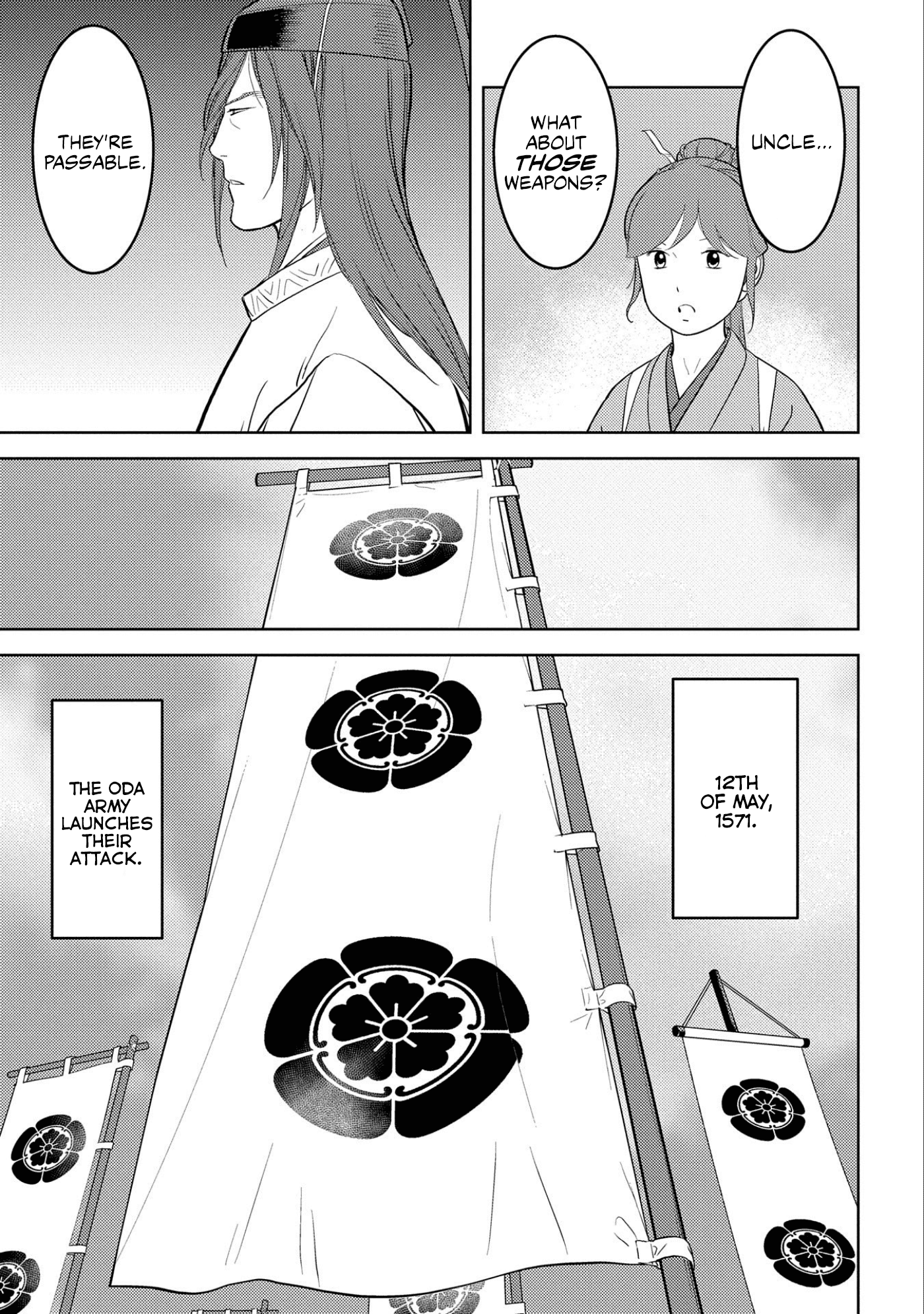 Sengoku Komachi Kurou Tan! Chapter 62 page 6 - Chapter 62: Show-of-Force