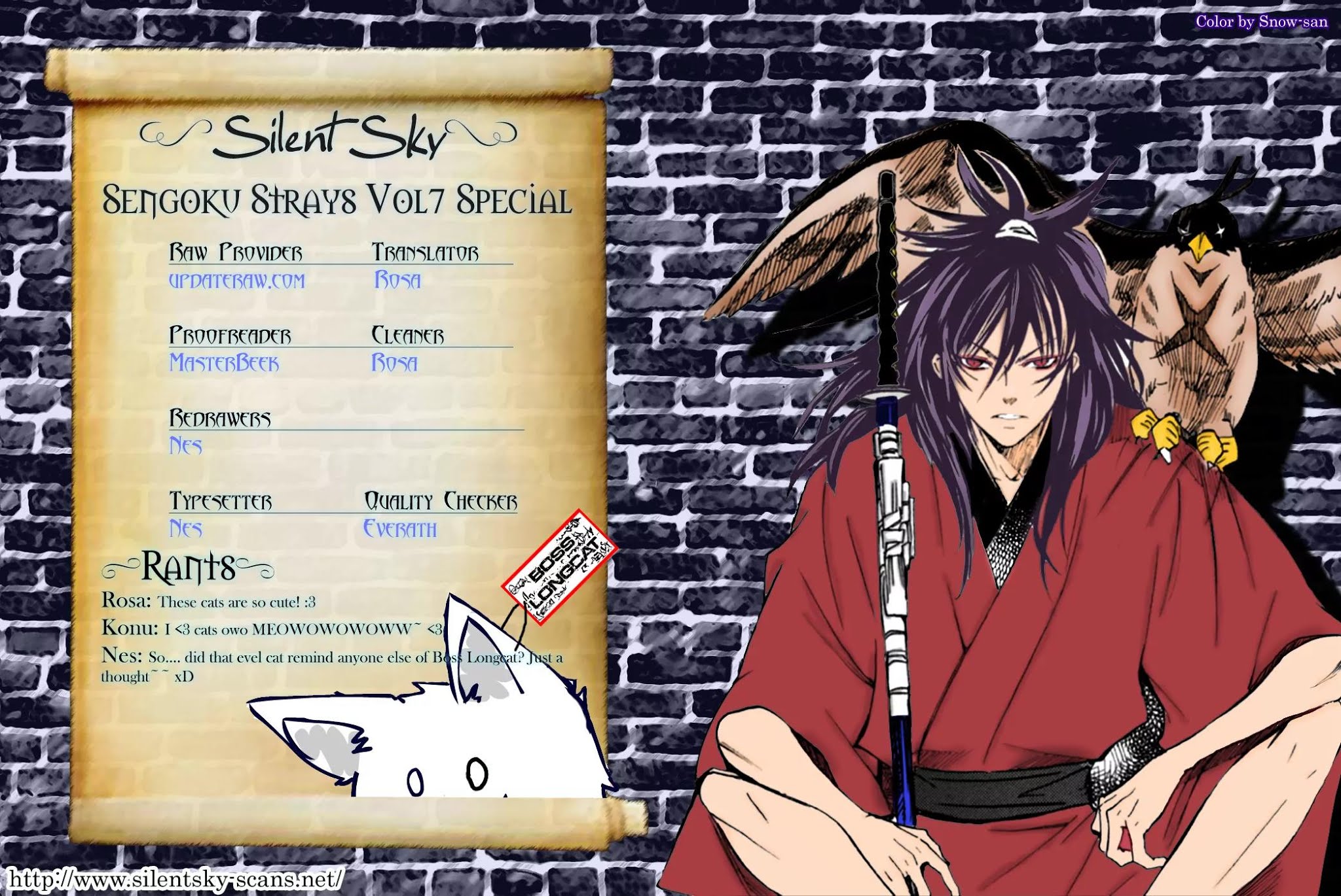 Sengoku Strays Chapter 31.5 page 1 - Chapter 31.5: The Lord and the Cat