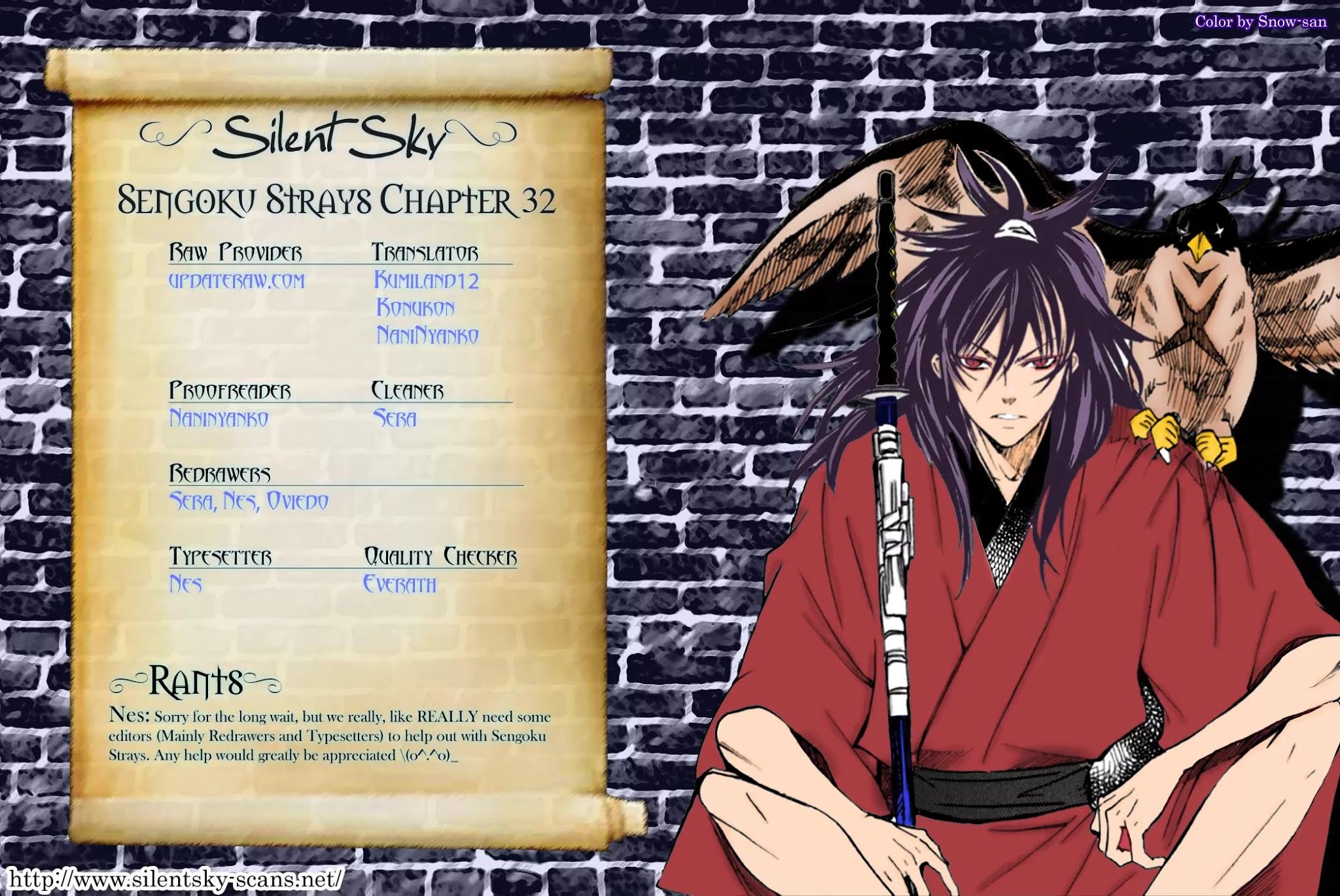 Sengoku Strays Chapter 32 page 1 - Chapter 32: Father and Son