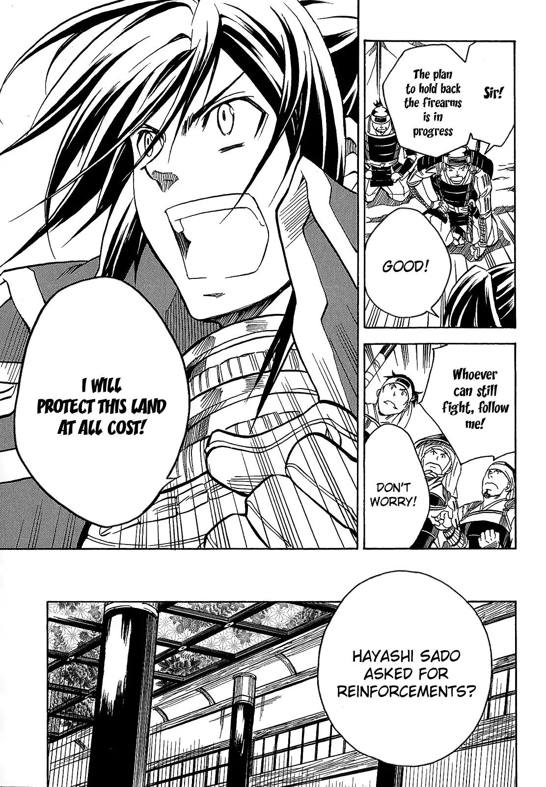Sengoku Strays Chapter 40 page 33 - Chapter 40: The Oath Under the Rain