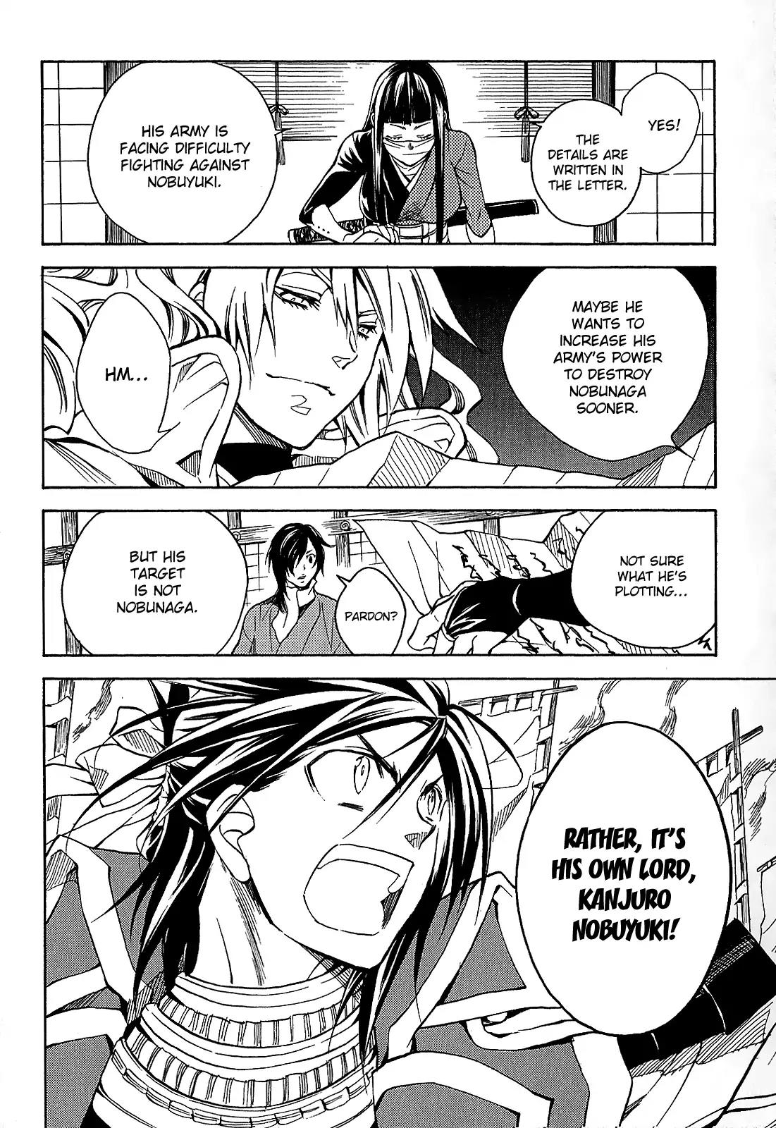 Sengoku Strays Chapter 40 page 34 - Chapter 40: The Oath Under the Rain