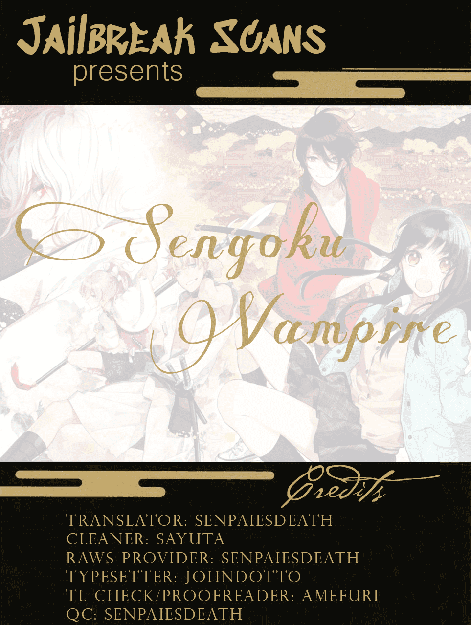 Sengoku Vamp Chapter 2 page 1 - Chapter 2: Nagayori's older brother