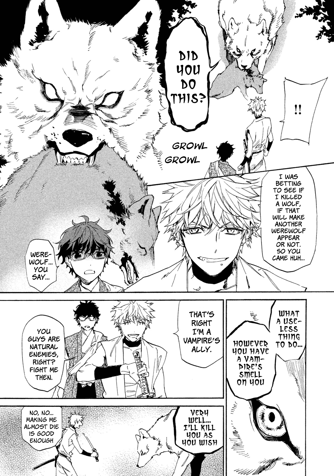 Sengoku Vamp Chapter 7 page 14 - Chapter 7: Vampire vs. Werewolf