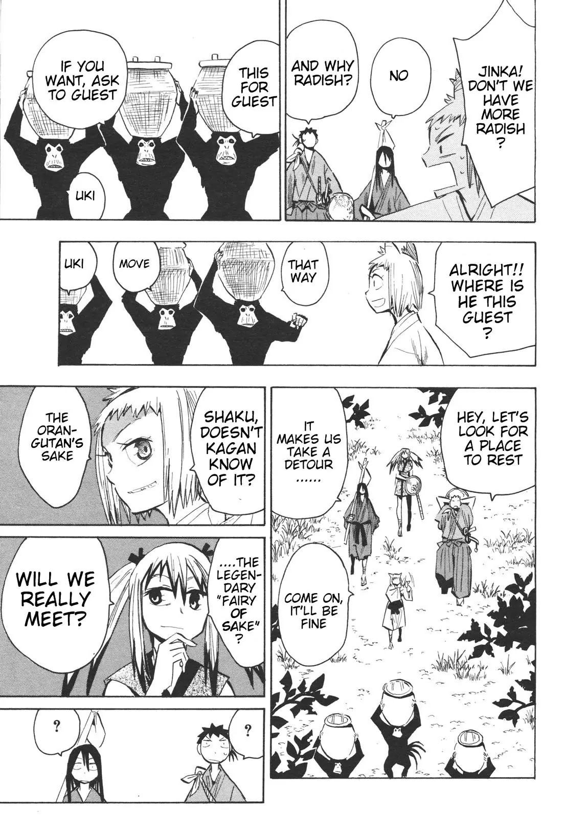 Sengoku Youko Chapter 15 page 7 - Chapter 15: The Orangutan's Sake