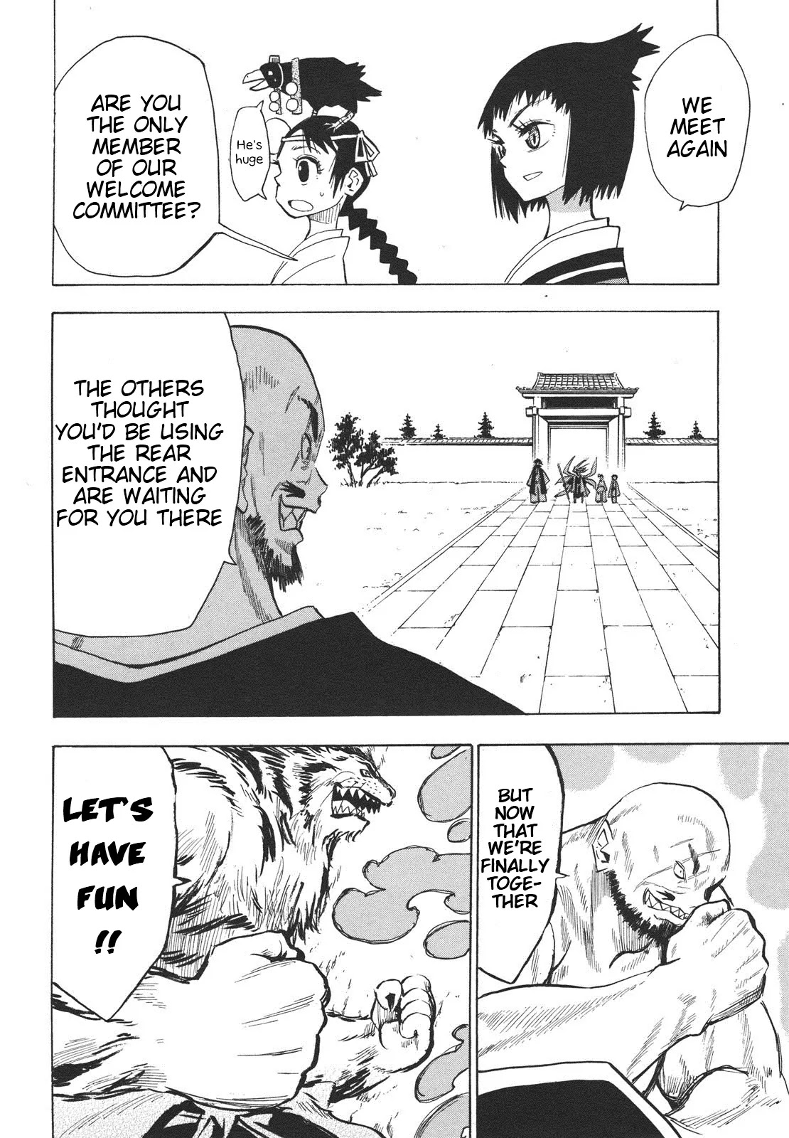 Sengoku Youko Chapter 28 page 17 - Chapter 28: At the Entrance of the Dangaishu's Head Temple