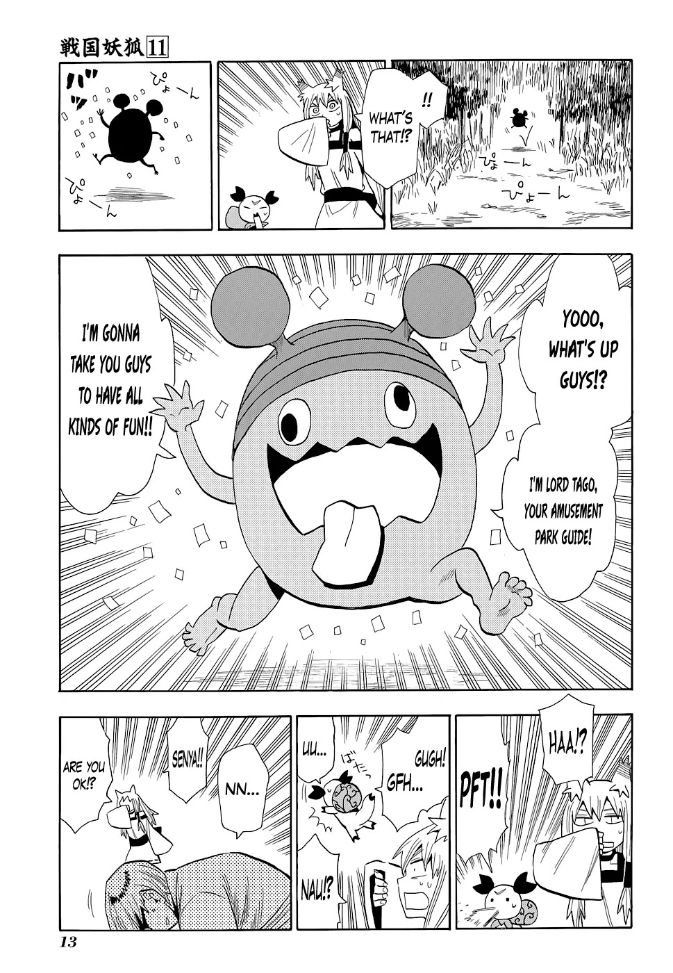 Sengoku Youko Chapter 58 page 14 - Chapter 58: Rat Illusion, Playground Mountain