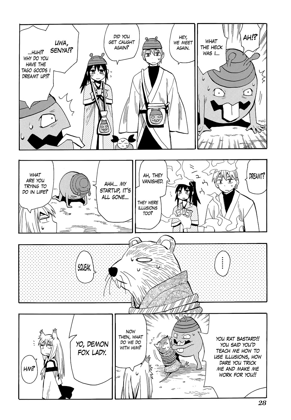 Sengoku Youko Chapter 58 page 28 - Chapter 58: Rat Illusion, Playground Mountain