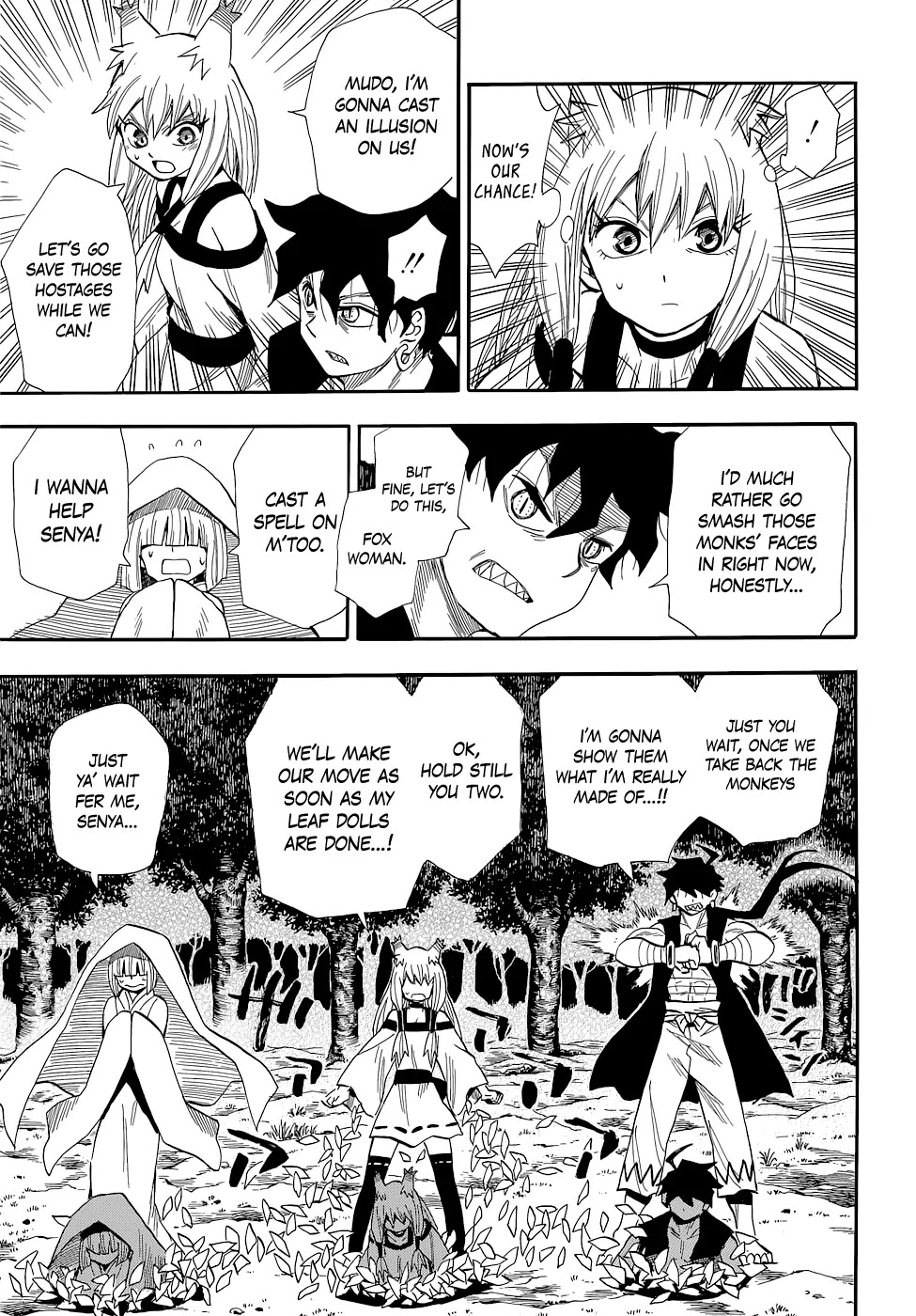 Sengoku Youko Chapter 74 page 9 - Chapter 74: Super War God Combination! Bishamonten Dangai