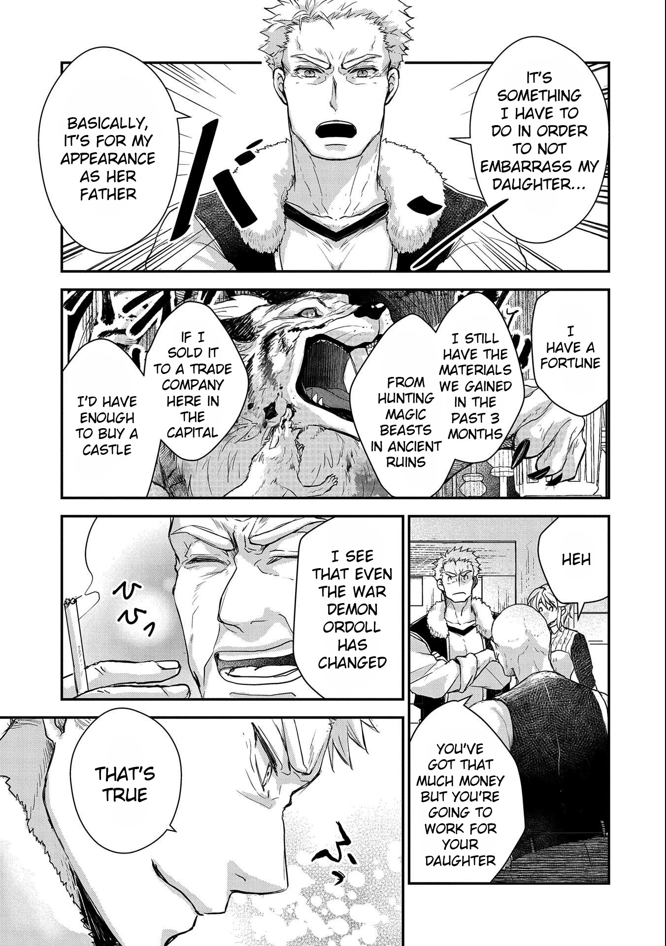 Senki to Yobareta Otoko, Ouke ni Ansatsu Saretara Musume wo Hiroi, Issho ni Slow Life wo Hajimeru Chapter 21 page 17 - Chapter 21