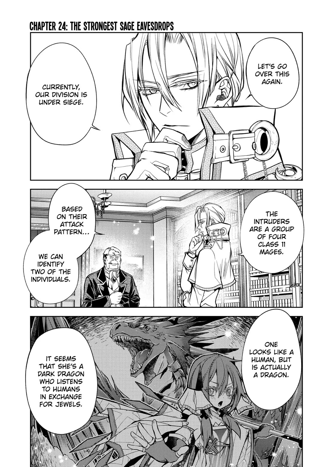 Senmetsumadou no Saikyou Kenja: Musai no Kenja, Madou wo Kiwame Saikyou e Itaru Chapter 24 page 1 - Chapter 24: The Strongest Sage Eavesdrops