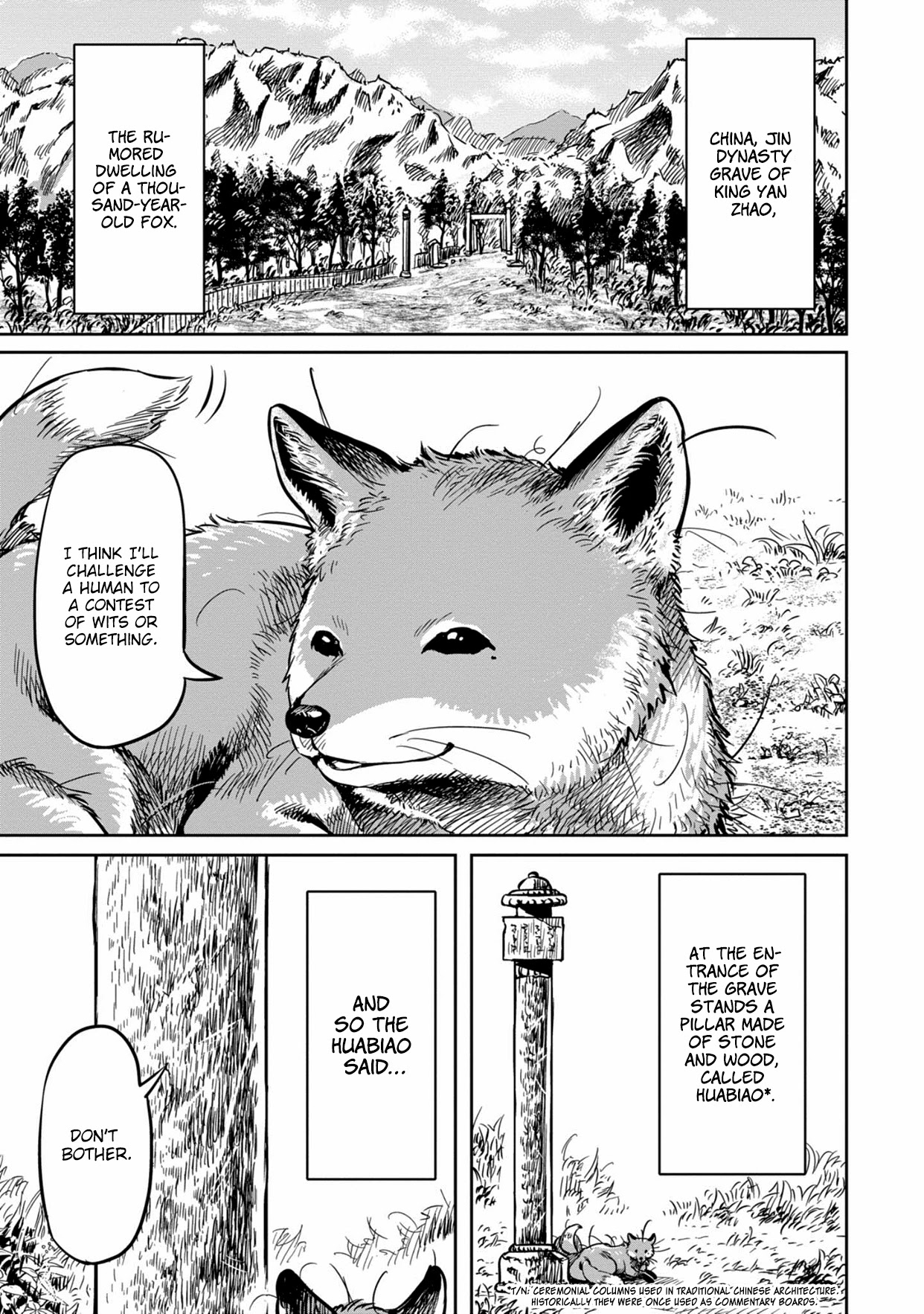 Sennen Kitsune Chapter 0 page 4 - Chapter 0: Zhang Maoxian Meets the Fox