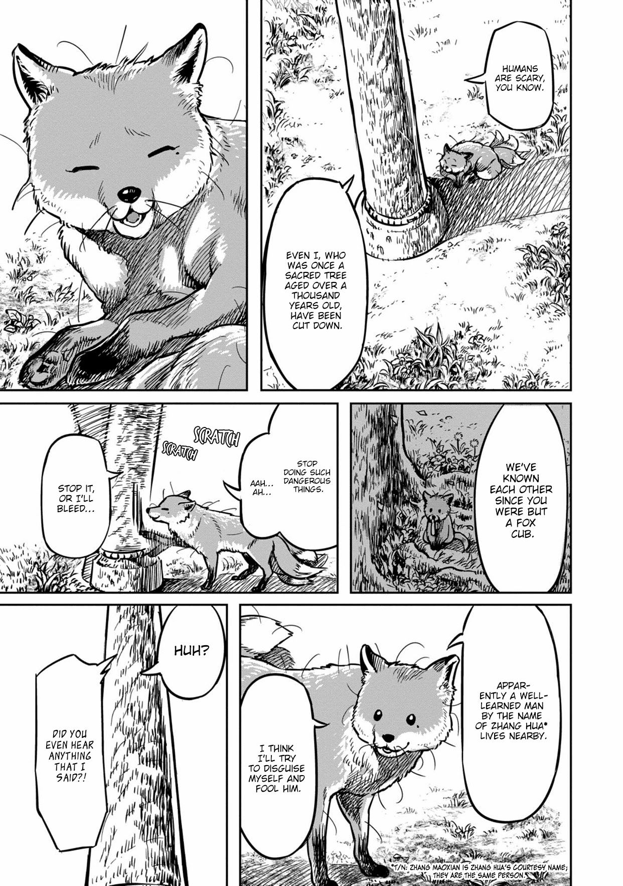 Sennen Kitsune Chapter 0 page 6 - Chapter 0: Zhang Maoxian Meets the Fox