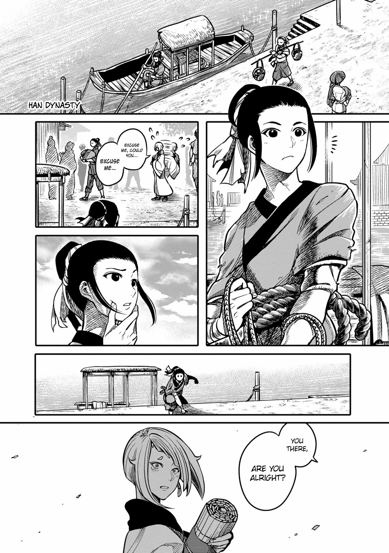 Sennen Kitsune Chapter 2 page 1 - Chapter 2: Zhou Shi Meets the Emissary of the Underworld