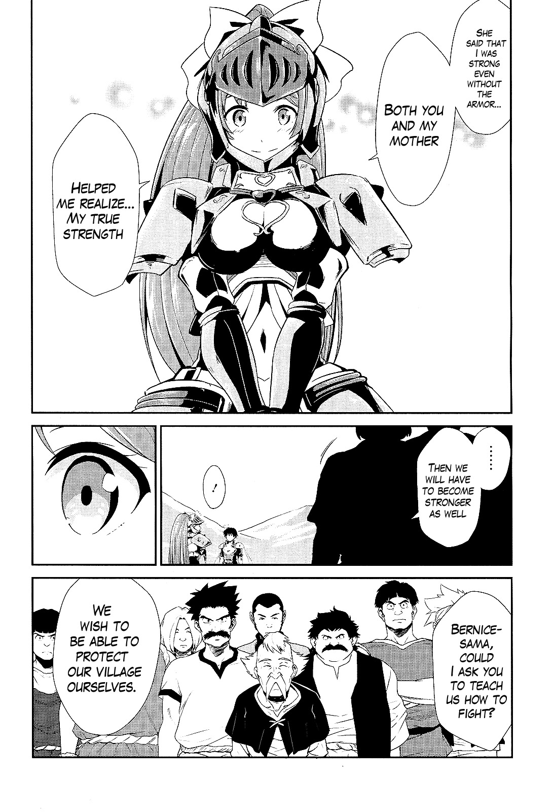 Sennen Sensou Aigis - Eiyuu no Kizuna Chapter 4 page 34 - Chapter 4