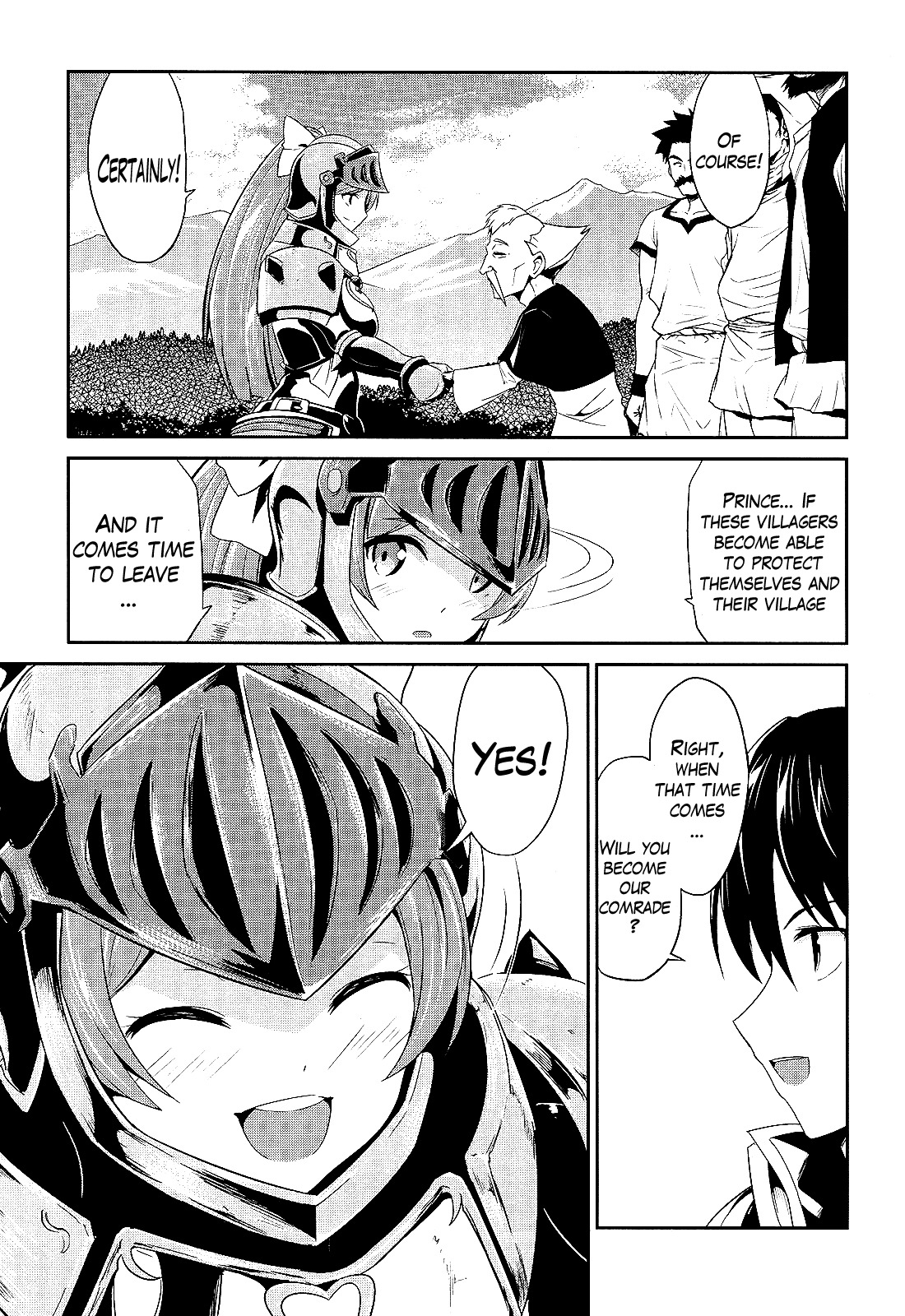 Sennen Sensou Aigis - Eiyuu no Kizuna Chapter 4 page 35 - Chapter 4