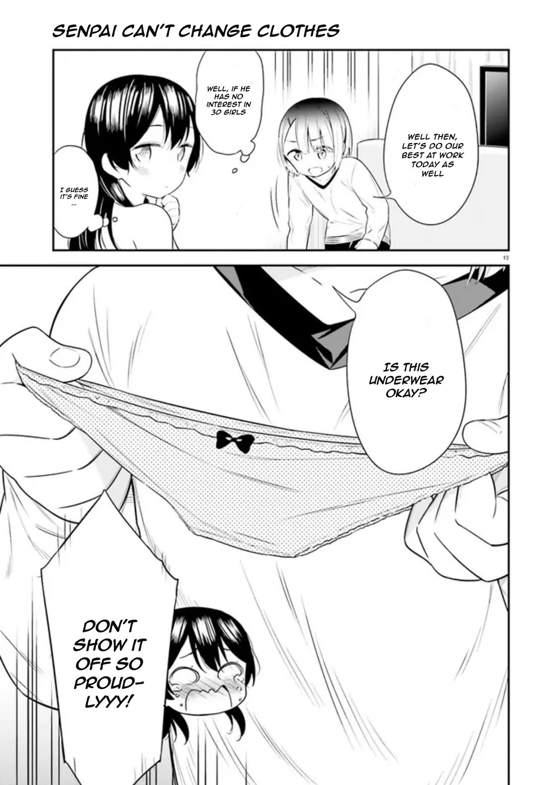 Senpai Can't Change Her Clothes Chapter 2 page 13 - Chapter 2
