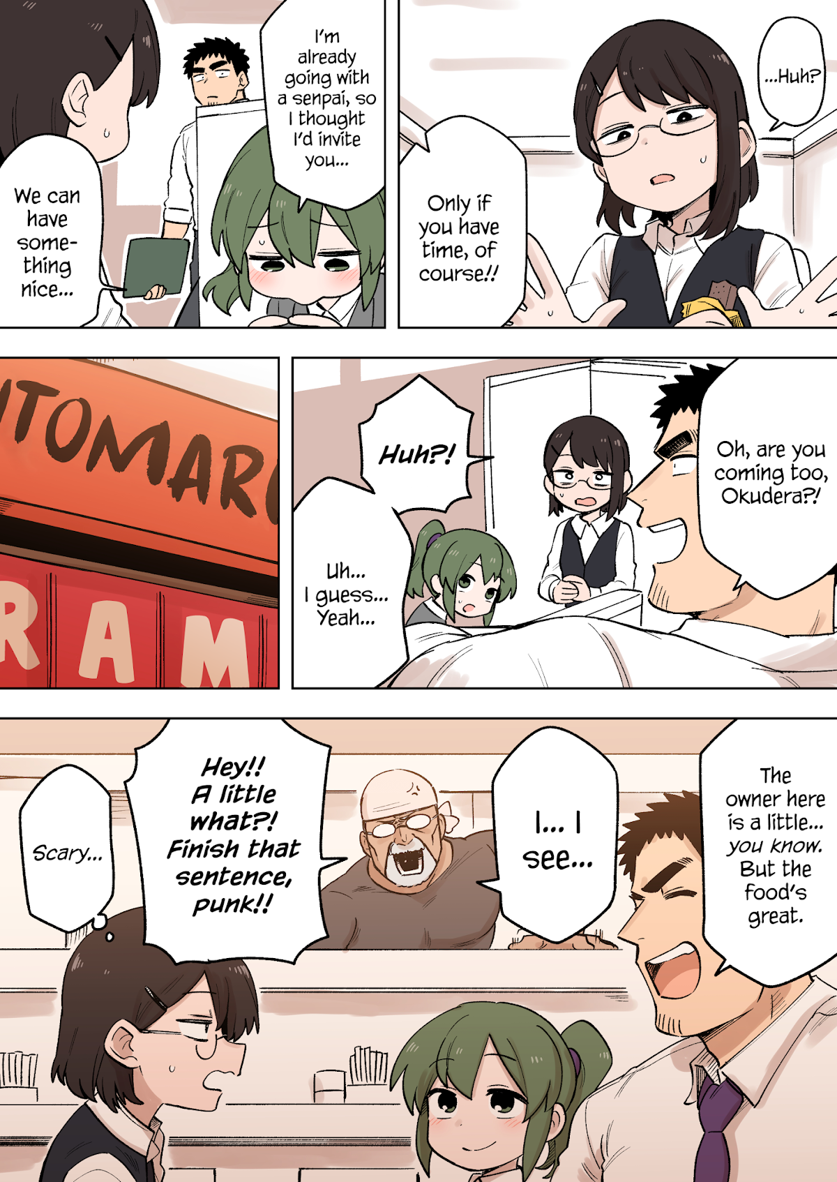 Senpai ga Urusai Kouhai no Hanashi Chapter 164 page 2 - Chapter 164: Taking Okudera Out