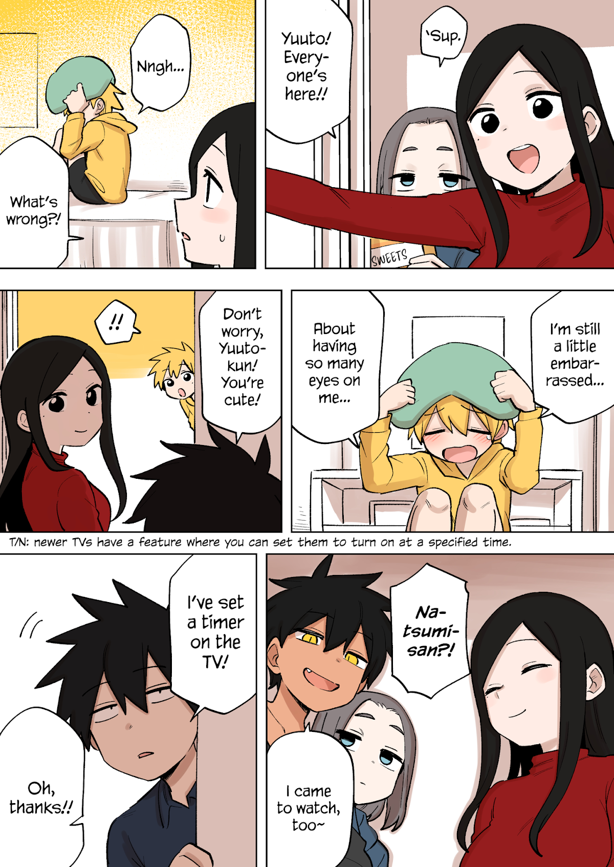 Senpai ga Urusai Kouhai no Hanashi Chapter 166.5 page 1 - Chapter 166.5: Together with everyone (Anime Celebration)